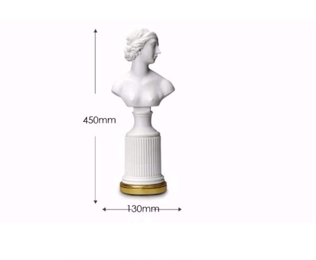 Venus de Milo Resin Statue - 17.3 Inch Greek Goddess Sculpture for Home Decor, Office & Living Room | Elegant Ancient Art Craft for Classic Interior Design