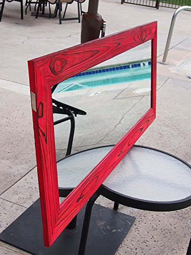 Red Full Length Floor Mirror, Wall Mirror & Vanity Mirror - Elegant Home Decor for Bedroom, Living Room & Dressing Area