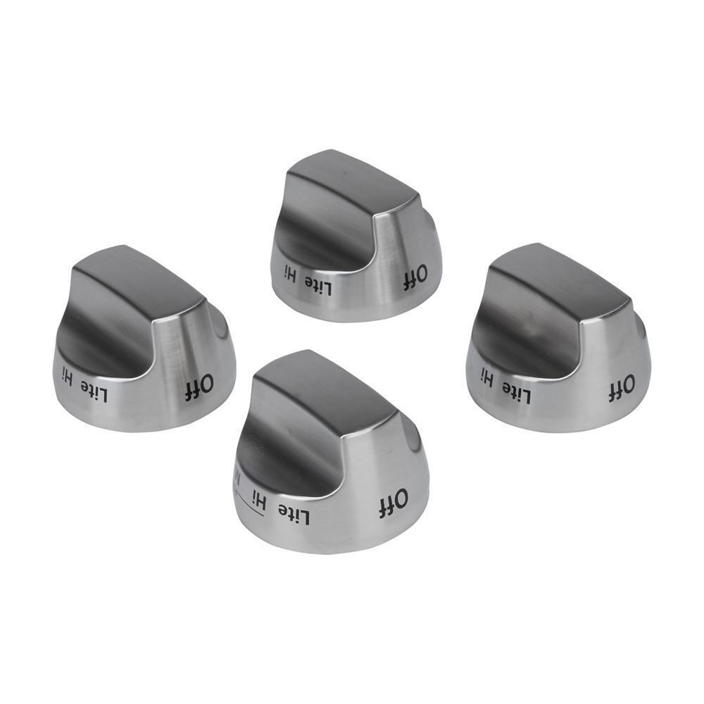 Amana W10231702 Premium Range Stove Knob Kit - Replacement Parts for Gas & Electric Stoves, Ovens (Set of 4) - Perfect for Kitchen Upgrades & Appliance Repair