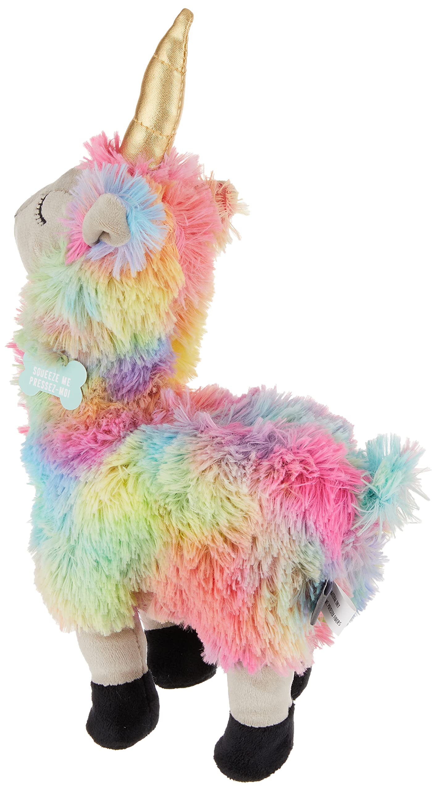 FRINGE STUDIO Dog Toy - I Want to Be A Llamacorn Plush Pet Chew Toy for Small & Medium Dogs (289322) | Fun Interactive Playtime & Cuddle Companion