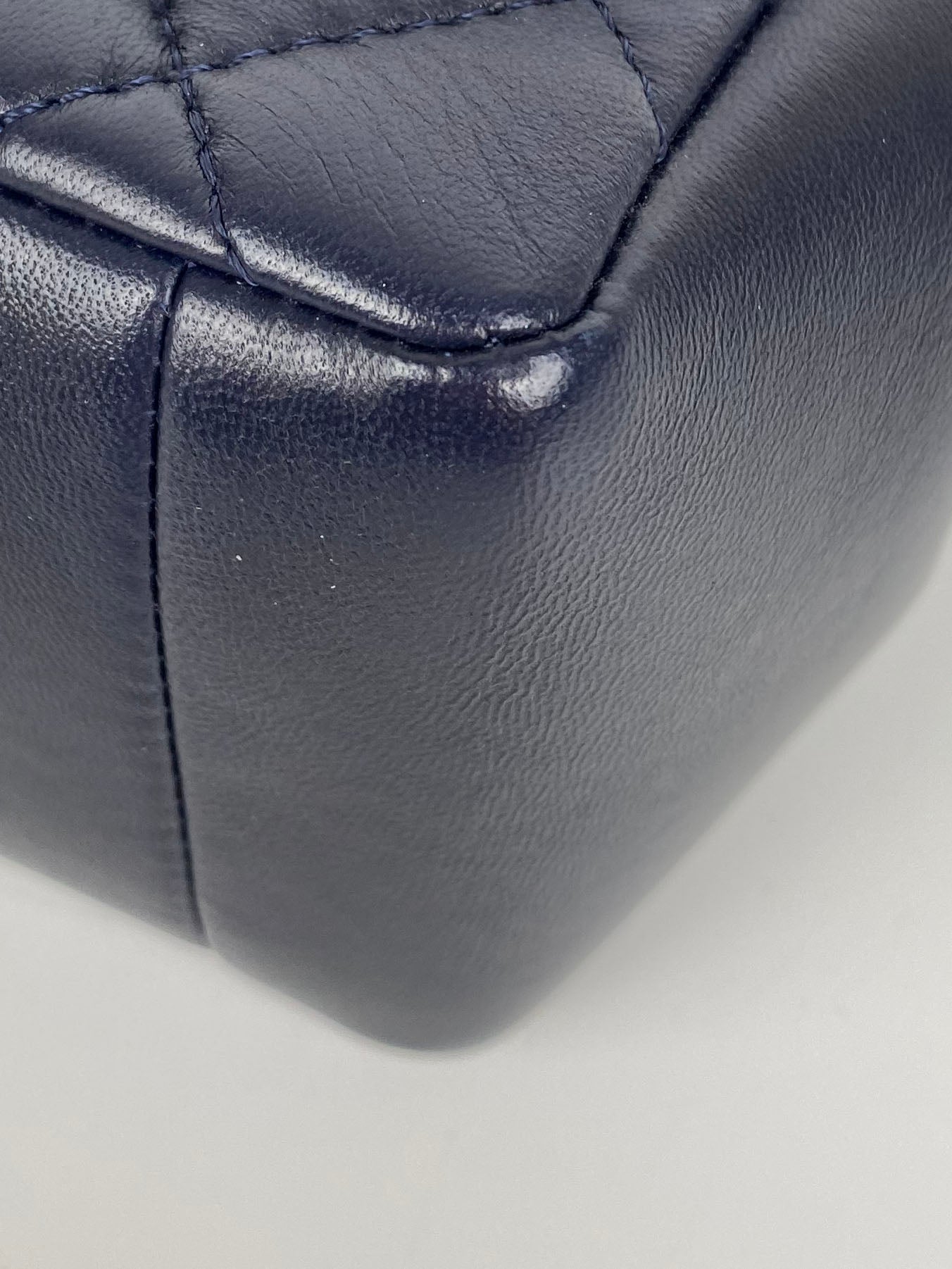 Chanel Navy Blue Jumbo Mademoiselle Chic Flap Bag - Luxury Designer Handbag for Women, Perfect for Work, Evening Events & Special Occasions