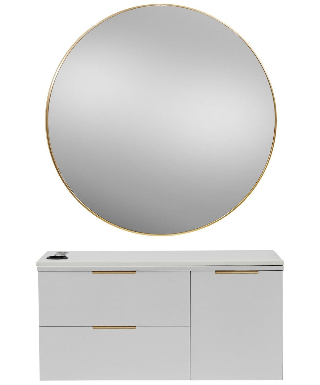 PIBBS 6002 Capri Professional Hair Styling Station with Standard Mirror - Perfect for Salon, Barbershop & Home Hairdressing
