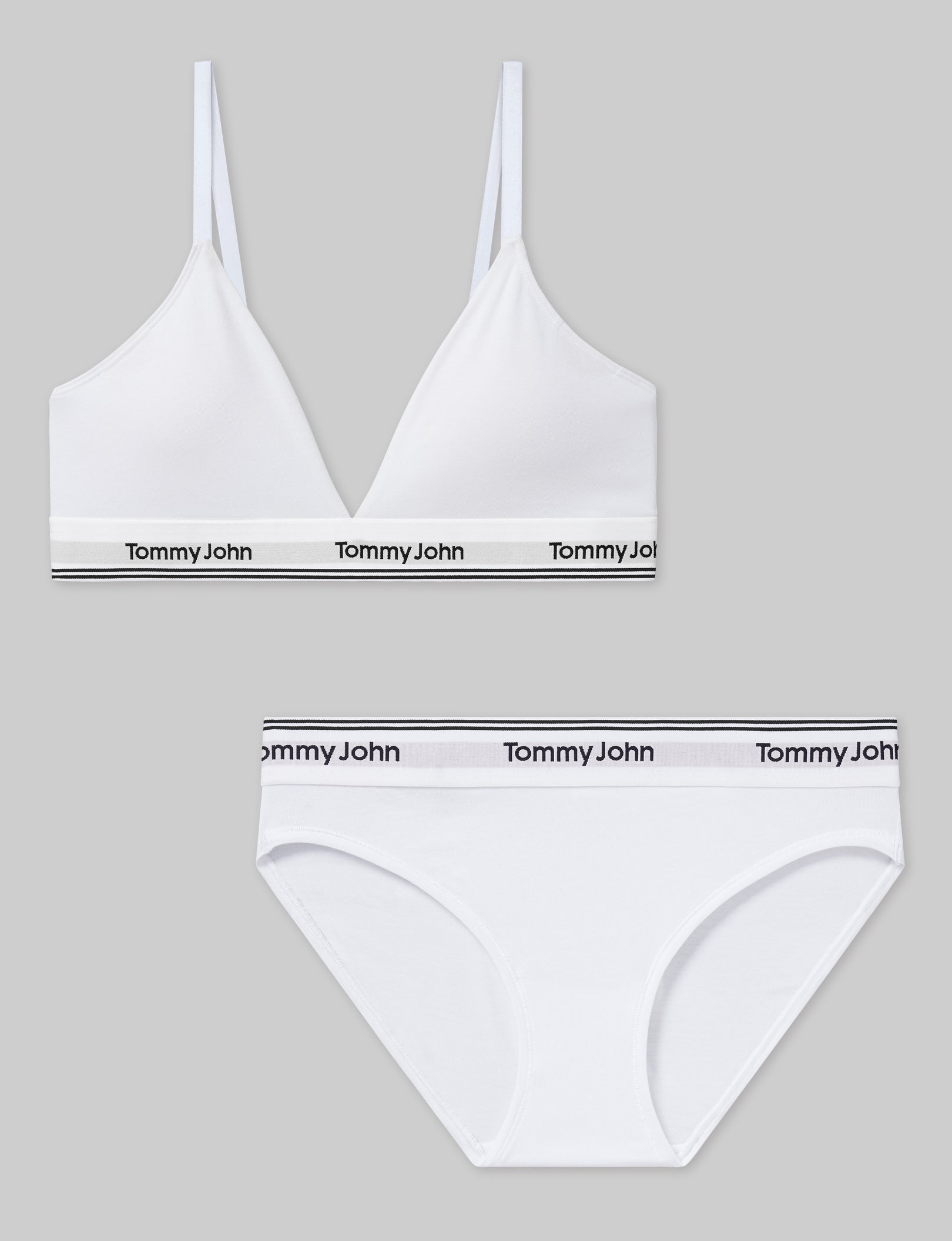 Signature Cotton Triangle Bralette & Bikini Set - Comfortable Lace Trim Underwear & Swimwear for Women | Perfect for Beach, Pool, Yoga & Lounge Wear
