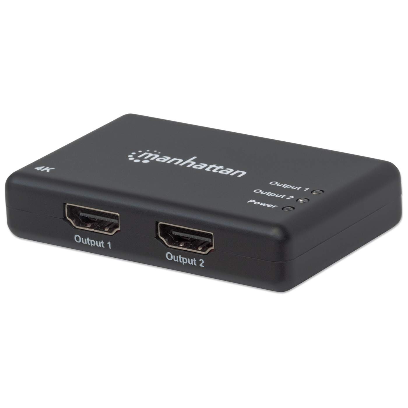 4K Ultra HD 2 Port HDMI Splitter - 1x2 HDMI Duplicator for Dual Monitor Setup | Supports 4K@60Hz, HDR, 3D | Perfect for Home Theater, Gaming & Office Displays