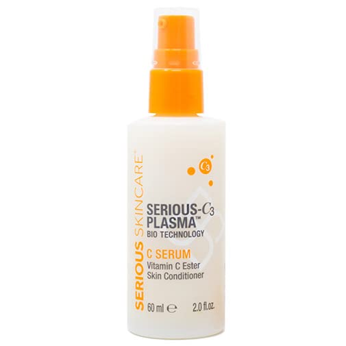 Serious Skincare C3 Plasma Vitamin C Ester Serum - Anti-Aging Face Treatment for Brighter, Softer Skin - Hydrating Formula Reduces Fine Lines & Wrinkles (2 oz) - Perfect for Daily Skincare Routine & Nighttime Rejuvenation
