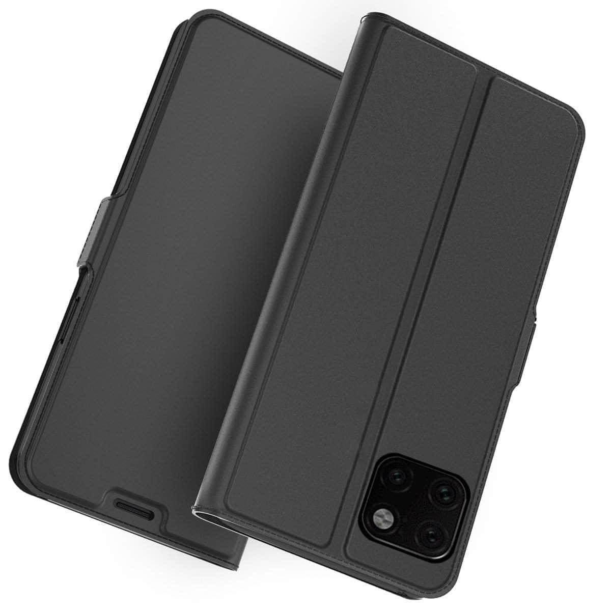 Premium iPhone 11 Pro Max Case with PU Leather Cover, Built-in Stand, Card Slots & Magnetic Closure - Perfect for Work, Travel and Everyday Protection