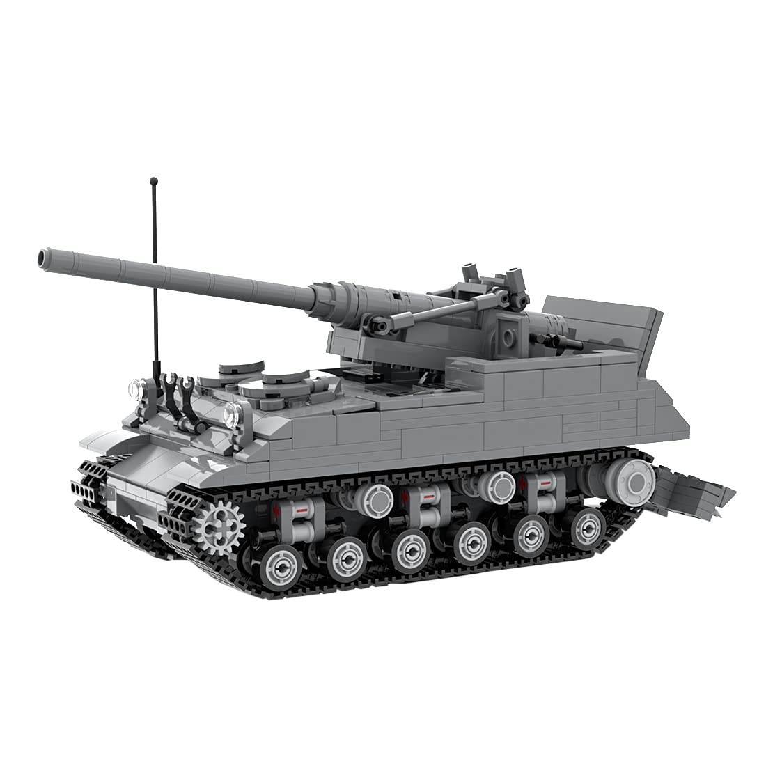 HMANE US M40 Tank Building Set - 721 Pieces MOC Military Model Kit, Self-Propelled Artillery Vehicle Building Blocks Compatible with Lego | Collectible Display, STEM Educational Toy for Adults & Kids
