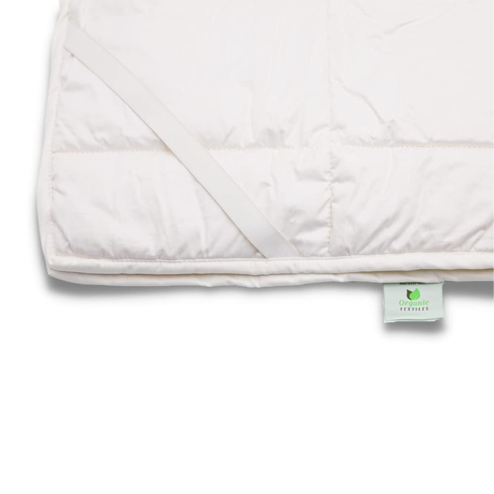 Organic Australian Wool Crib Mattress Pad – GOTS Certified, Breathable & Machine Washable (18