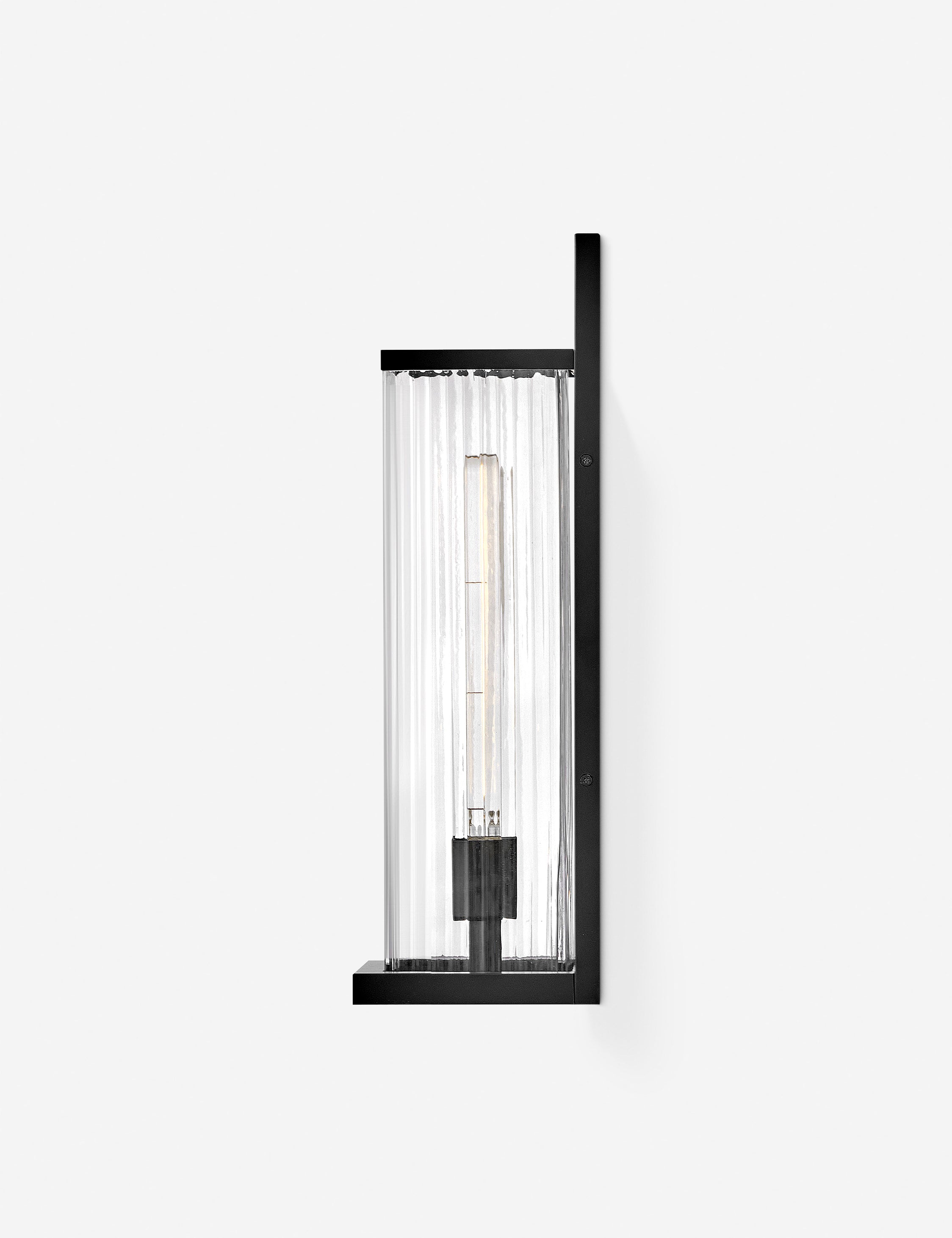 Annese Outdoor Wall Sconce Light Fixture - Waterproof Exterior Lighting for Patio, Garden & Porch - Elegant Outdoor Wall Mounted Lantern with Clear Glass - Perfect for Backyard, Deck & Entryway Lighting