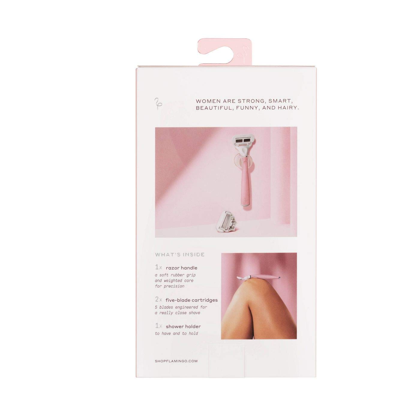 Flamingo Women's 5-Blade Razor with Replacement Blade Cartridge - Desert Rose | Smooth Shaving for Legs, Underarms & Bikini Area | Premium Shaving Kit for Women