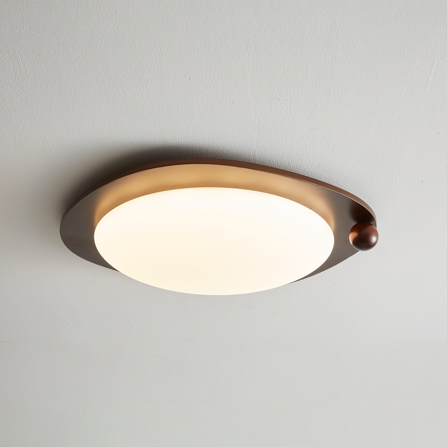 Amalphi Modern Ceiling Light Fixture - LED Flush Mount Lighting for Bedroom, Living Room, Kitchen - Energy Efficient Dimmable Indoor Light (Black/White) | Perfect for Home, Office & Commercial Spaces