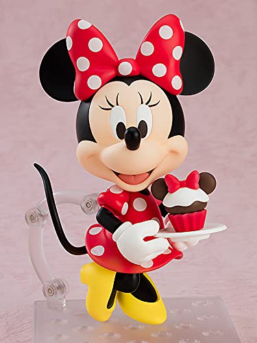 Disney Minnie Mouse Nendoroid Action Figure - Polka Dot Dress Version | Collectible Anime PVC Model | Perfect for Disney Fans, Anime Collectors & Home Decor