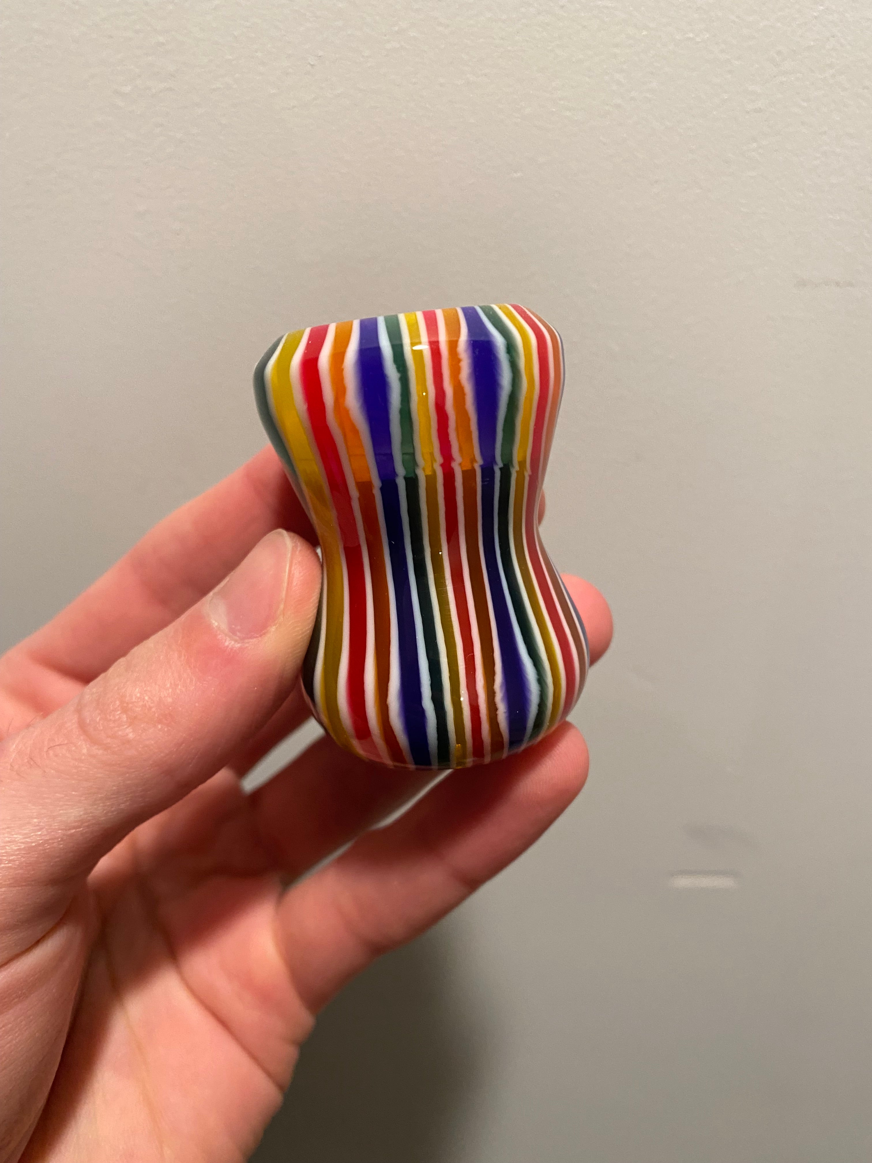 Handcrafted Candy Stripe Shaving Brush Handle - Fits 24mm & 26mm Knots - Premium Factory Second Shave Brush for Wet Shaving & Grooming Kits - Perfect for Barber Shops & Home Shaving Rituals