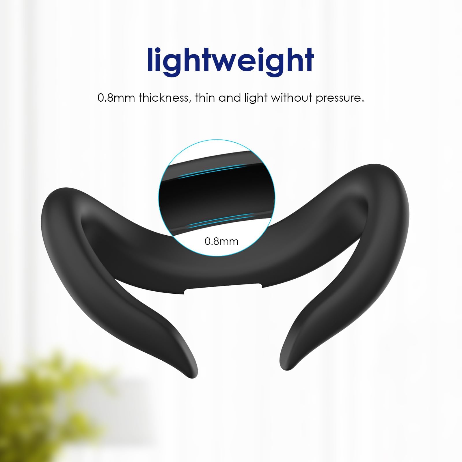 Meta Quest 3 VR Silicone Face Mask - Lightproof & Sweatproof VR Accessories for Enhanced Immersion (Black) - Perfect for Gaming, Fitness VR & Long Play Sessions