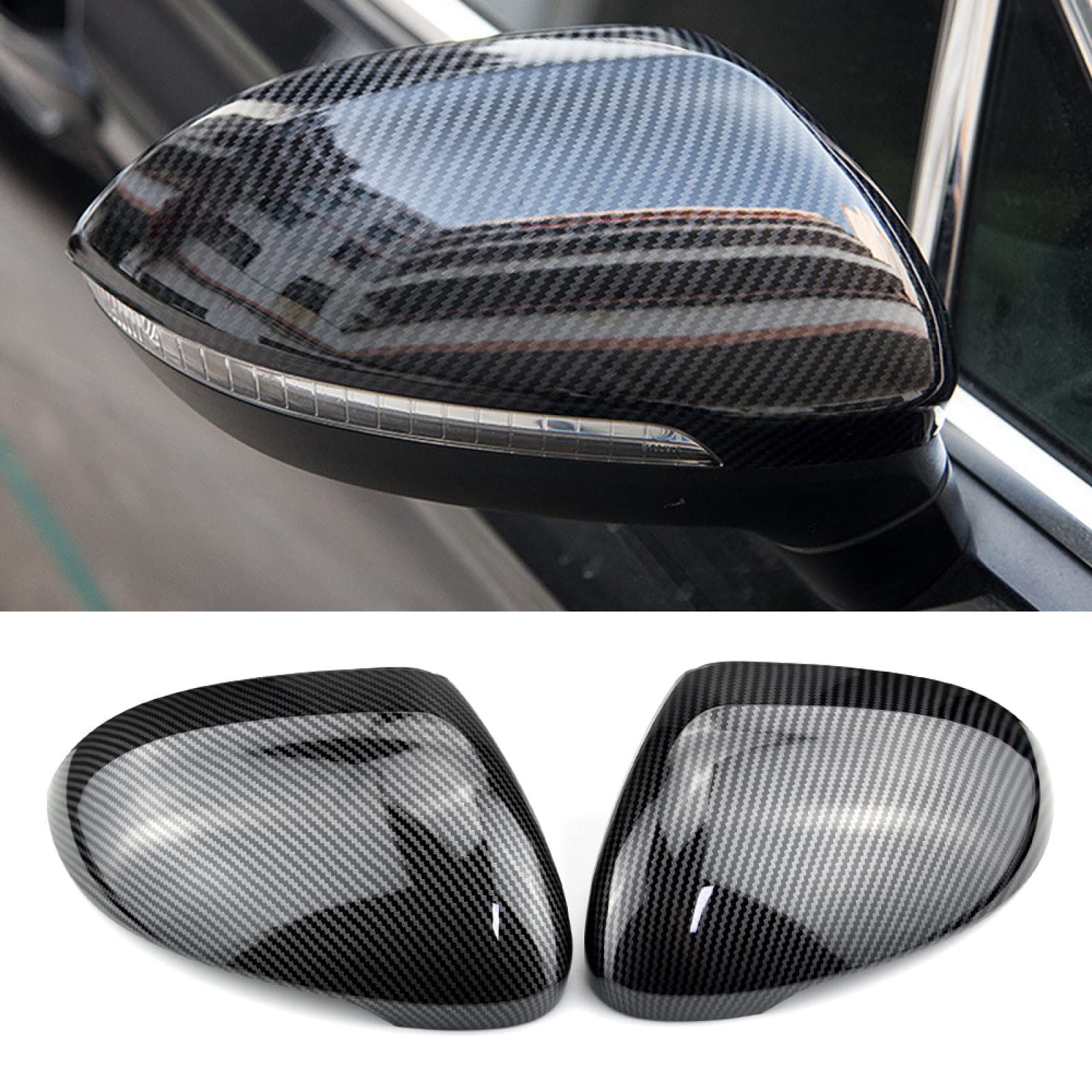 Car Mirror Cover for VW Passat B8 Variant & Arteon 2016-2019 - Side Mirror Covers Caps Replacement - Perfect for Winter Protection & Car Customization