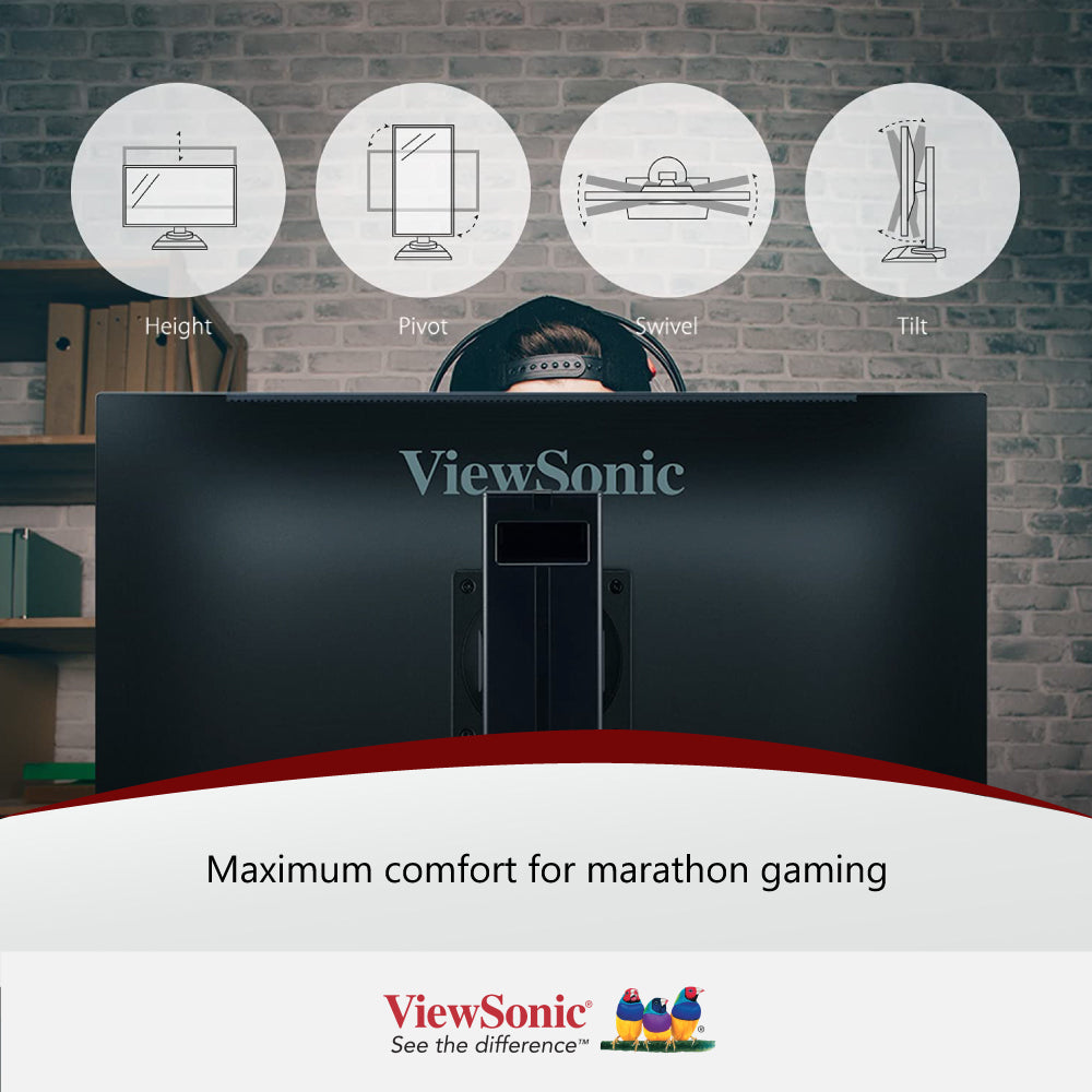 ViewSonic XG2431 24-inch 240Hz Full HD 1080p IPS Gaming Monitor - Fast Response, AMD FreeSync, HDMI/DisplayPort - Perfect for Esports, FPS & Competitive Gaming