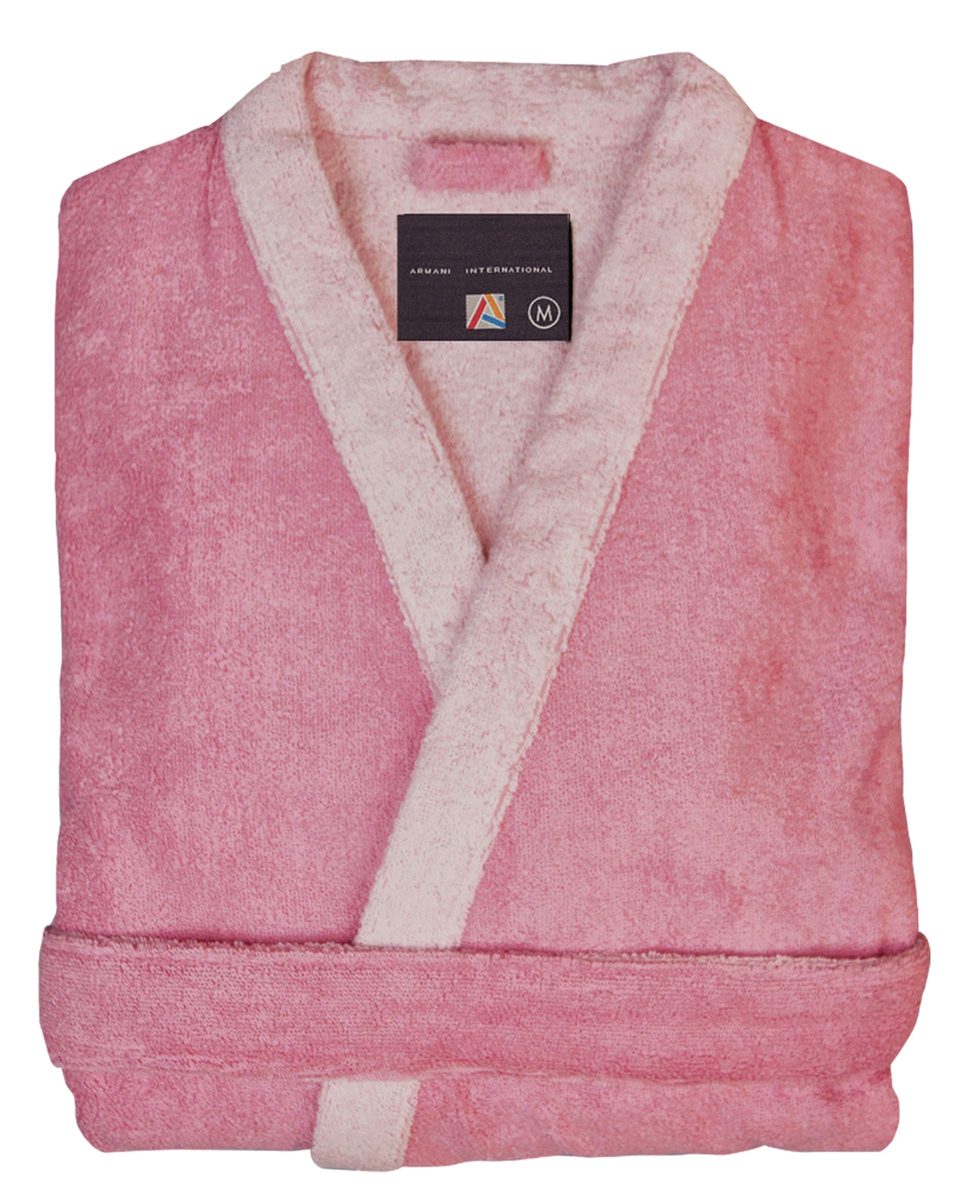 Gisele Kimono Robe with Matching Pajama Set & Slippers - Medium Size in Rose Pink | Women's Loungewear for Spa, Home Relaxation & Bridal Party