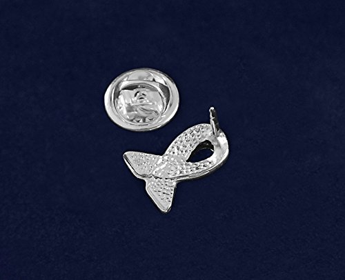 25 Pack Small Pink Ribbon Lapel Pins - Bulk Breast Cancer Awareness Pins for Fundraisers, Charity Events & Support Campaigns - Perfect for Walks, Runs, Memorials & Awareness Months