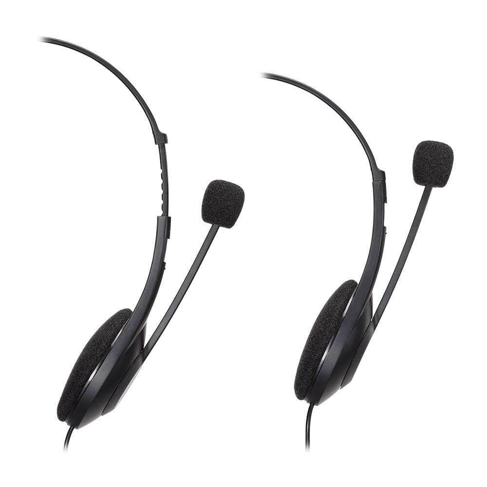 Audio-Technica ATH-102USB Dual-Ear USB Headset with Adjustable Microphone - Noise Cancelling for Home Office, Remote Work & Online Learning (Black) | Ideal for Zoom Calls, Webinars & Virtual Classrooms