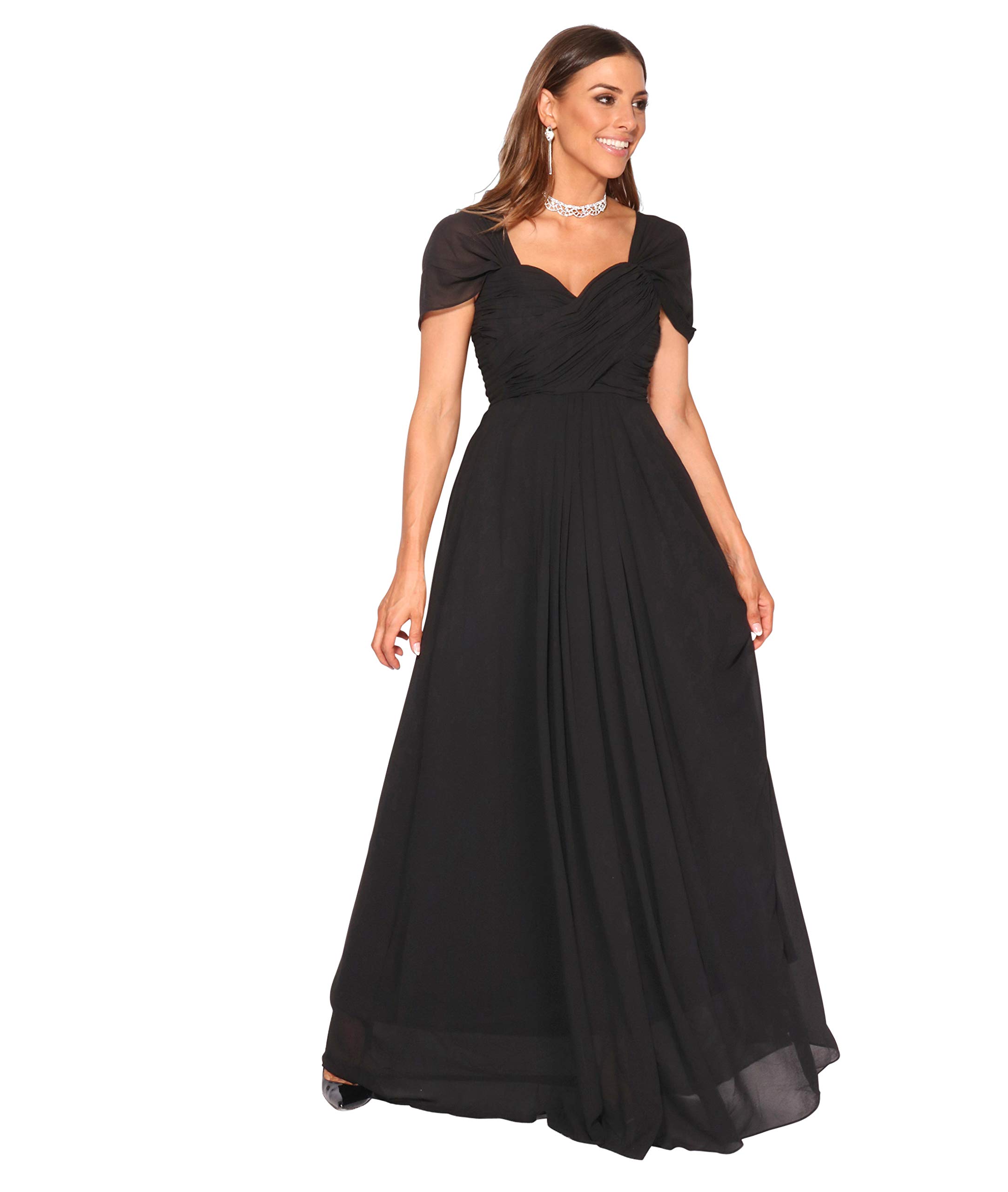 KRISP Women's Plus Size Prom Maxi Dress - Elegant Wedding Bridesmaid Evening Cocktail Gown for Formal Events, Parties & Special Occasions
