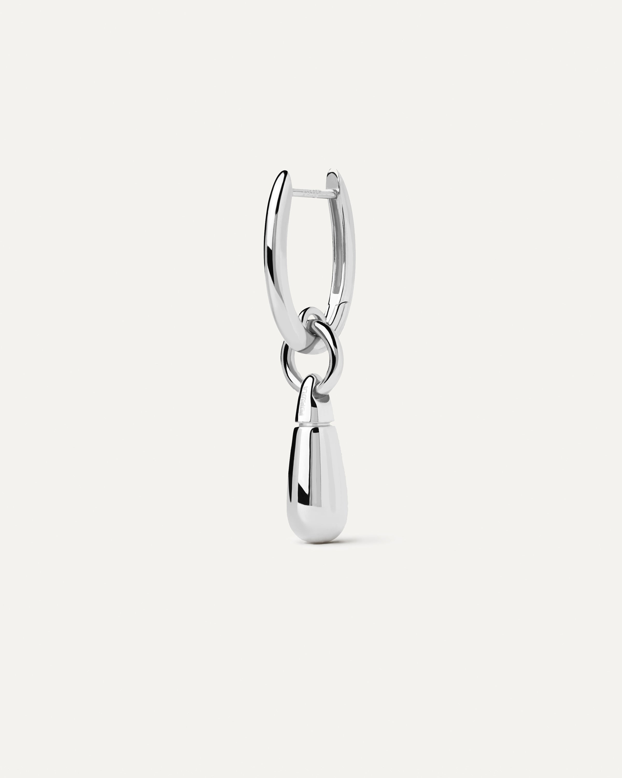 Jupiter Silver Single Hoop Earrings - Dainty Minimalist Hoop Earrings for Women - Perfect for Everyday Wear, Office & Date Night
