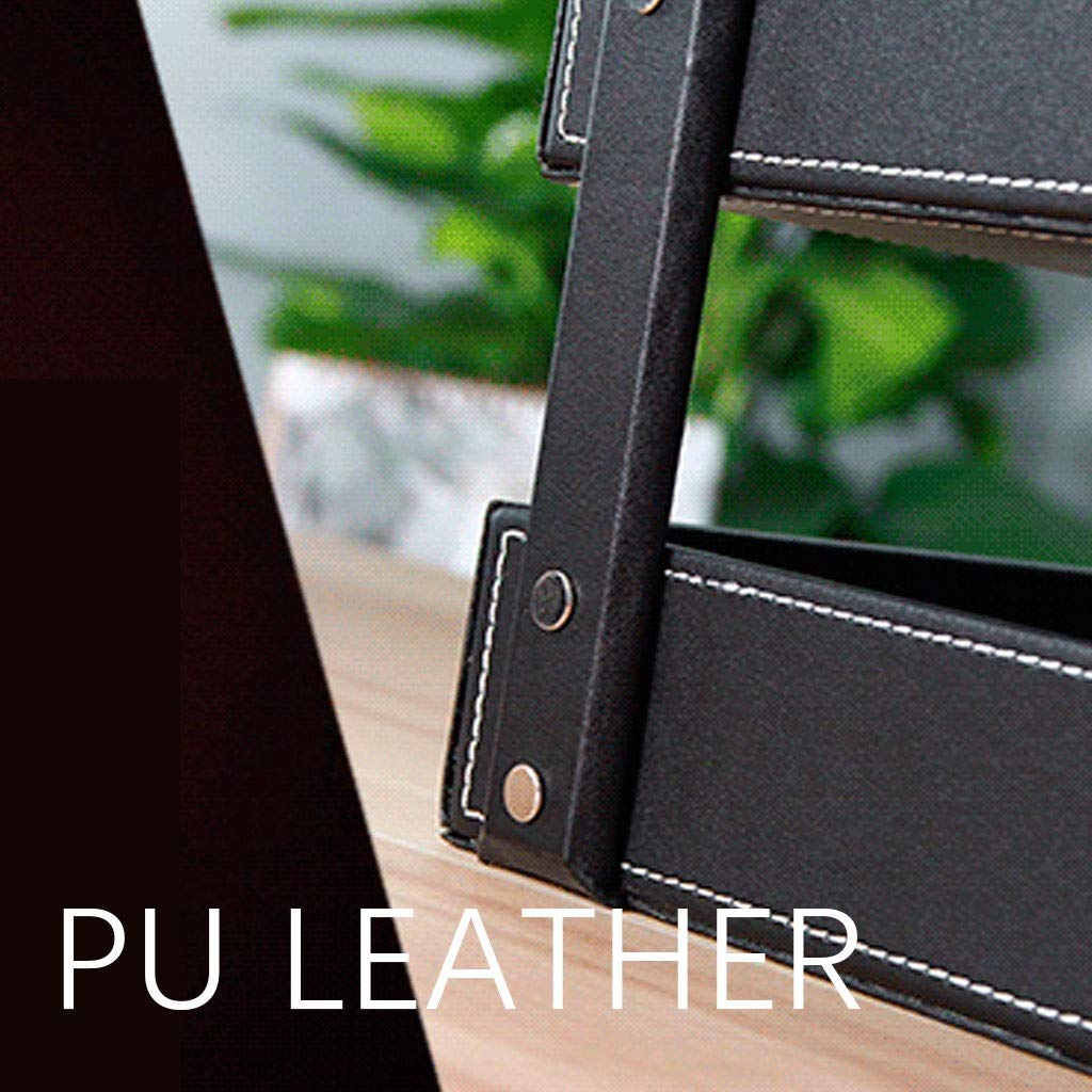 Premium Leather Desk Organizer - 2-Tier File Holder & Stackable Document Tray for Office, Home, or School Organization | Perfect for Paper, Files, and Stationery Storage
