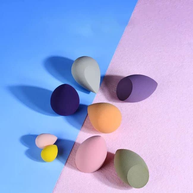 5Pcs Small Beauty Blender Sponge Set - Soft Makeup Sponge for Foundation, Cream & Powder Blending - Includes 1 Makeup Remover Pad - Perfect for Daily Makeup Application & Travel Beauty Essentials