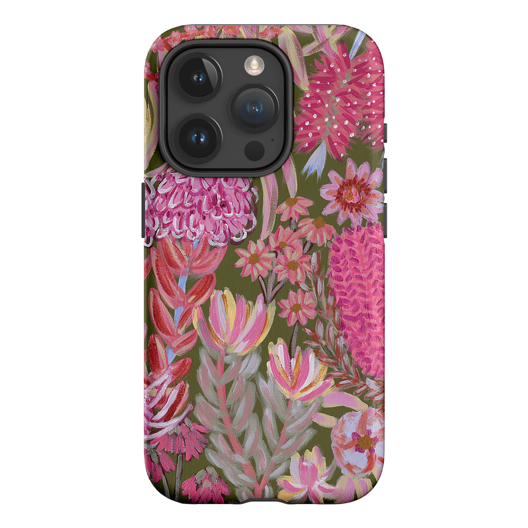 Floral Island Phone Case - Cute Flower Design Protective Cover for iPhone 12/13/14/15, Samsung Galaxy S21/S22/S23 - Perfect for Everyday Use, Travel & Outdoor Activities