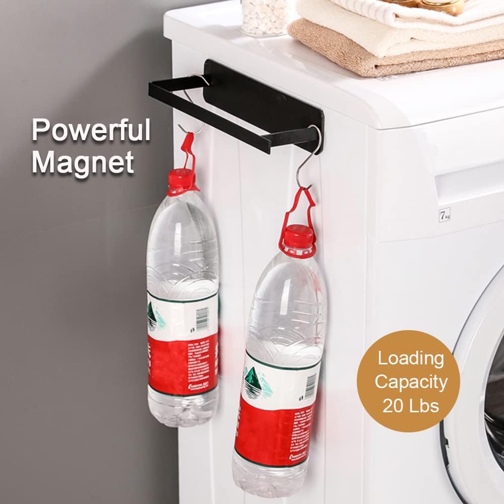 Magnetic Hanger Organizer - Space Saving Hanger Storage Rack for Washing Machine & Closet - Heavy Duty Laundry Room Organizer for Adult & Kids Clothes Hangers - Perfect for Small Spaces, Apartments & Laundry Rooms