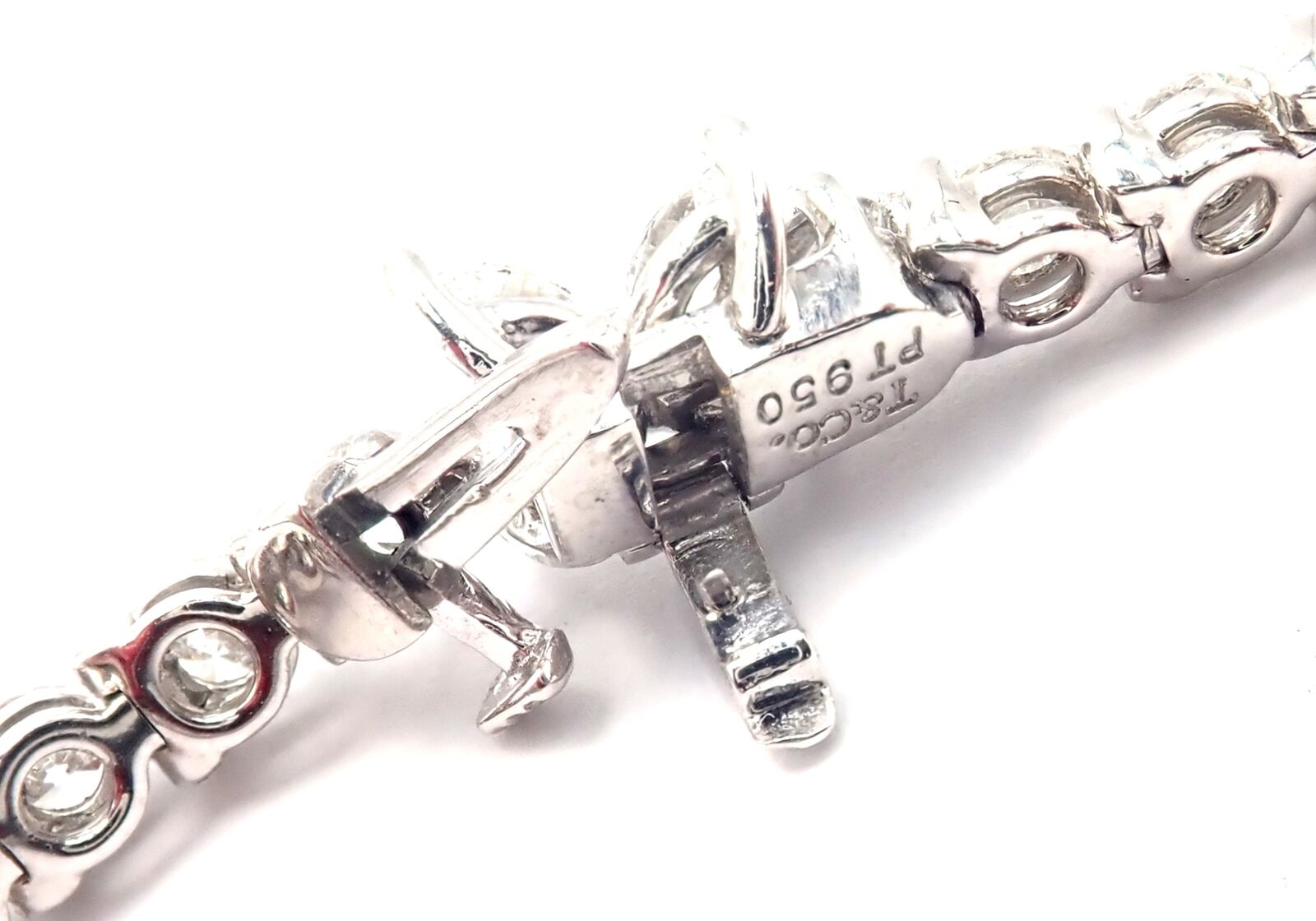 Authentic Tiffany & Co Victoria Platinum 4.49ct Diamond Tennis Bracelet for Women - Luxury Jewelry Gift for Anniversary, Wedding & Special Occasions