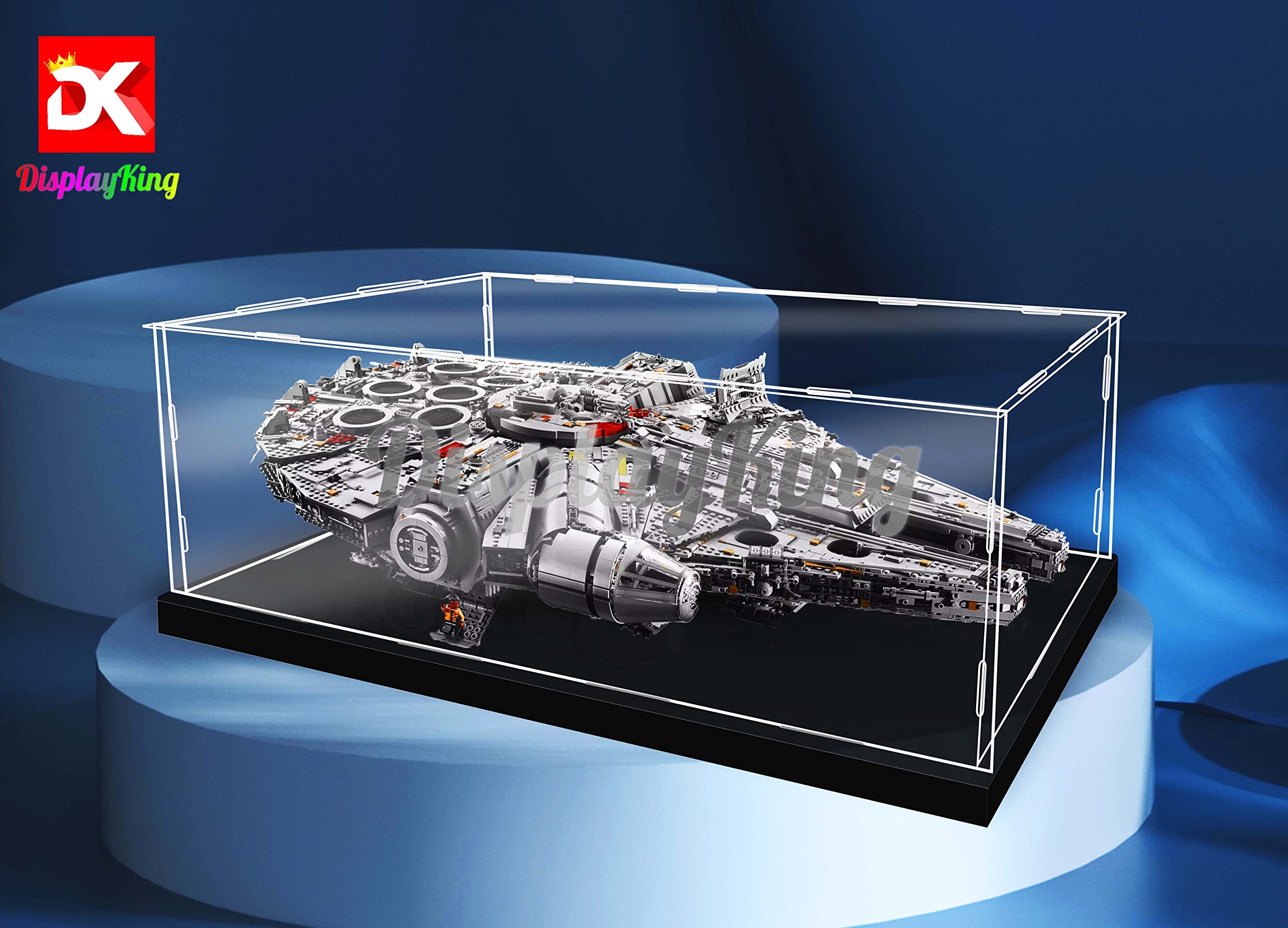 Premium Acrylic Display Case for Lego Star Wars Kessel Run Millennium Falcon 75212 - Dust-Proof Protection for Collectors (Lego Set Not Included) | Perfect for Showcasing in Home Office, Game Room, or as Gift for Star Wars Fans