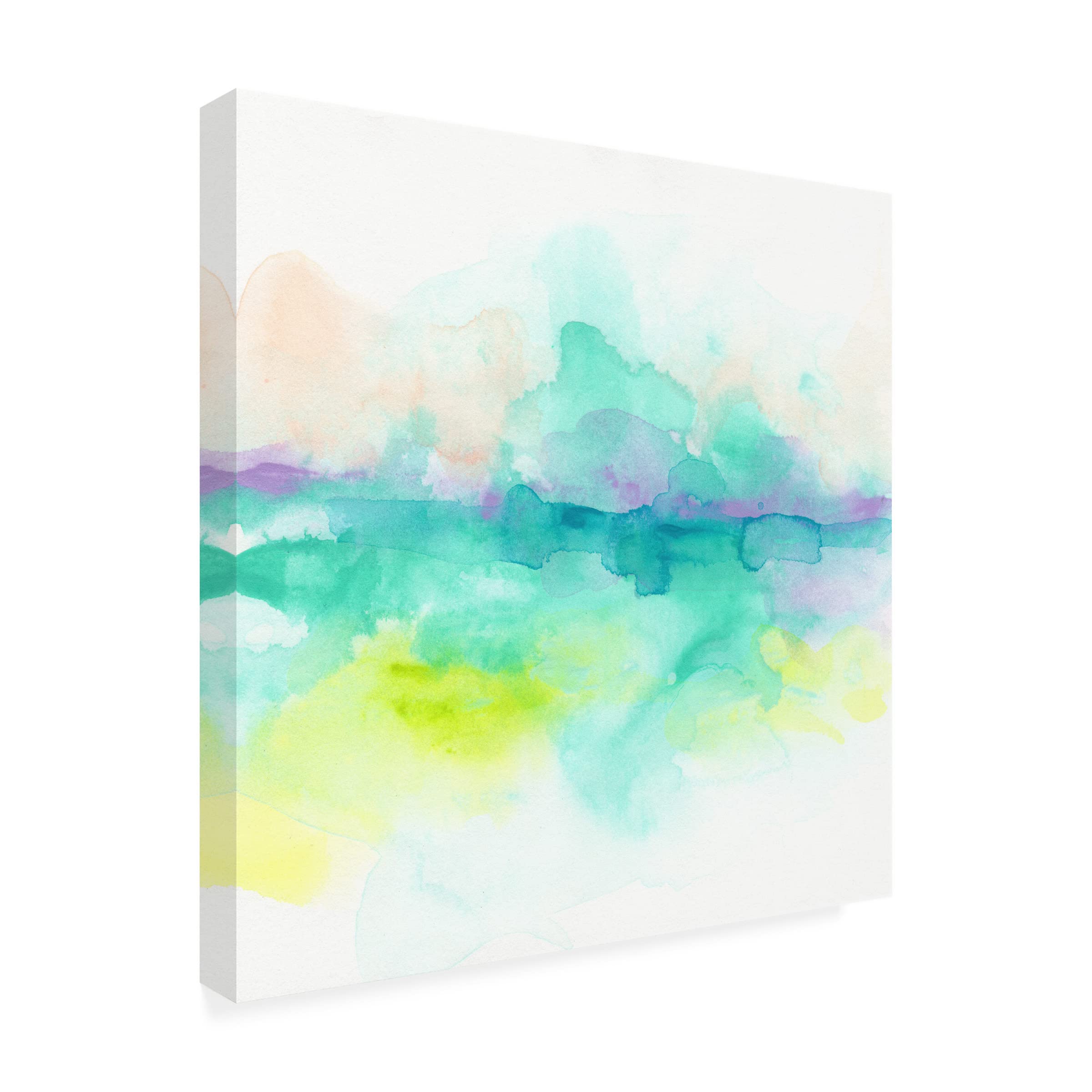 Trademark Fine Art 'Ocean Aurora I' Canvas Wall Art by June Erica Vess - Stunning Coastal Home Decor for Living Room, Bedroom & Office