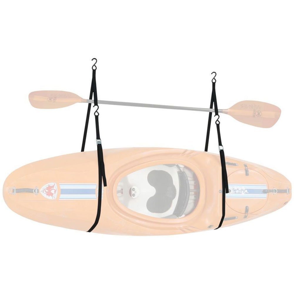 NRS Kayak Hanger - Heavy Duty Kayak Storage Rack for Garage or Outdoor Use - Durable Black Kayak Accessories for Easy Boat Organization