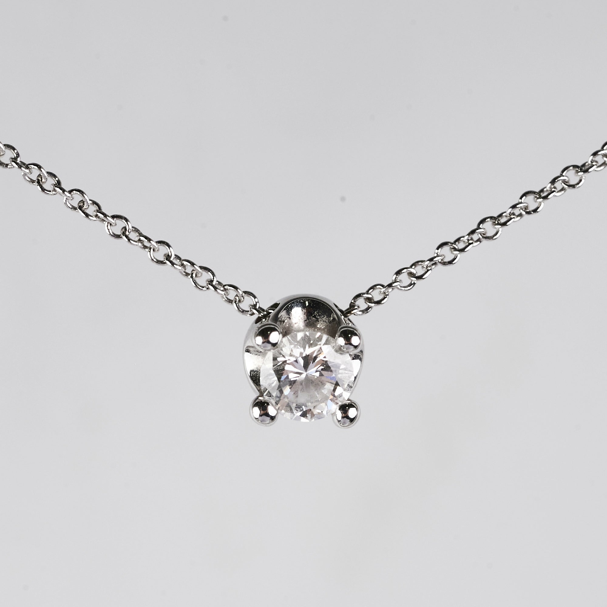 Bvlgari White Gold Corona Necklace for Women - Luxury Italian Jewelry Gift for Anniversary, Wedding & Special Occasions