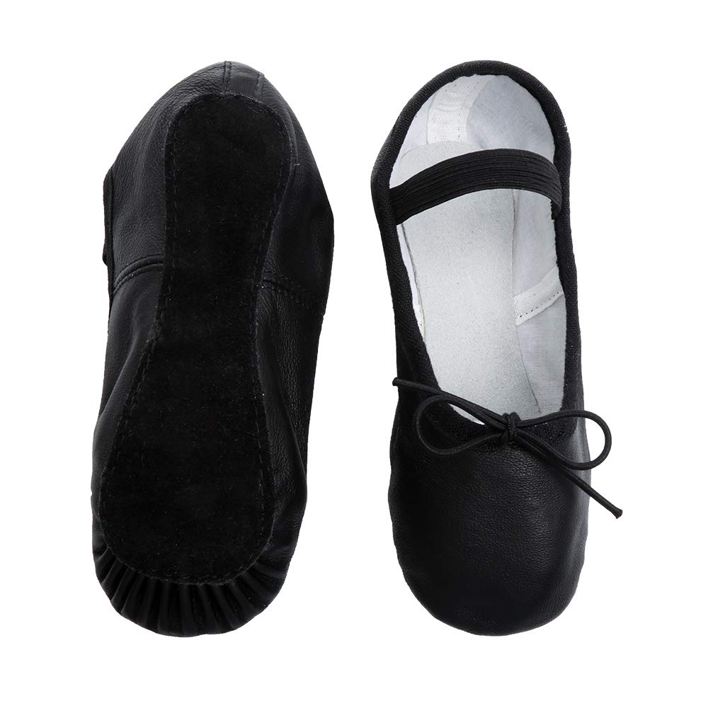 Premium Genuine Leather Ballet Shoes for Girls & Toddlers - Comfortable & Flexible Dance Shoes for Ballet Class, Recital & Practice