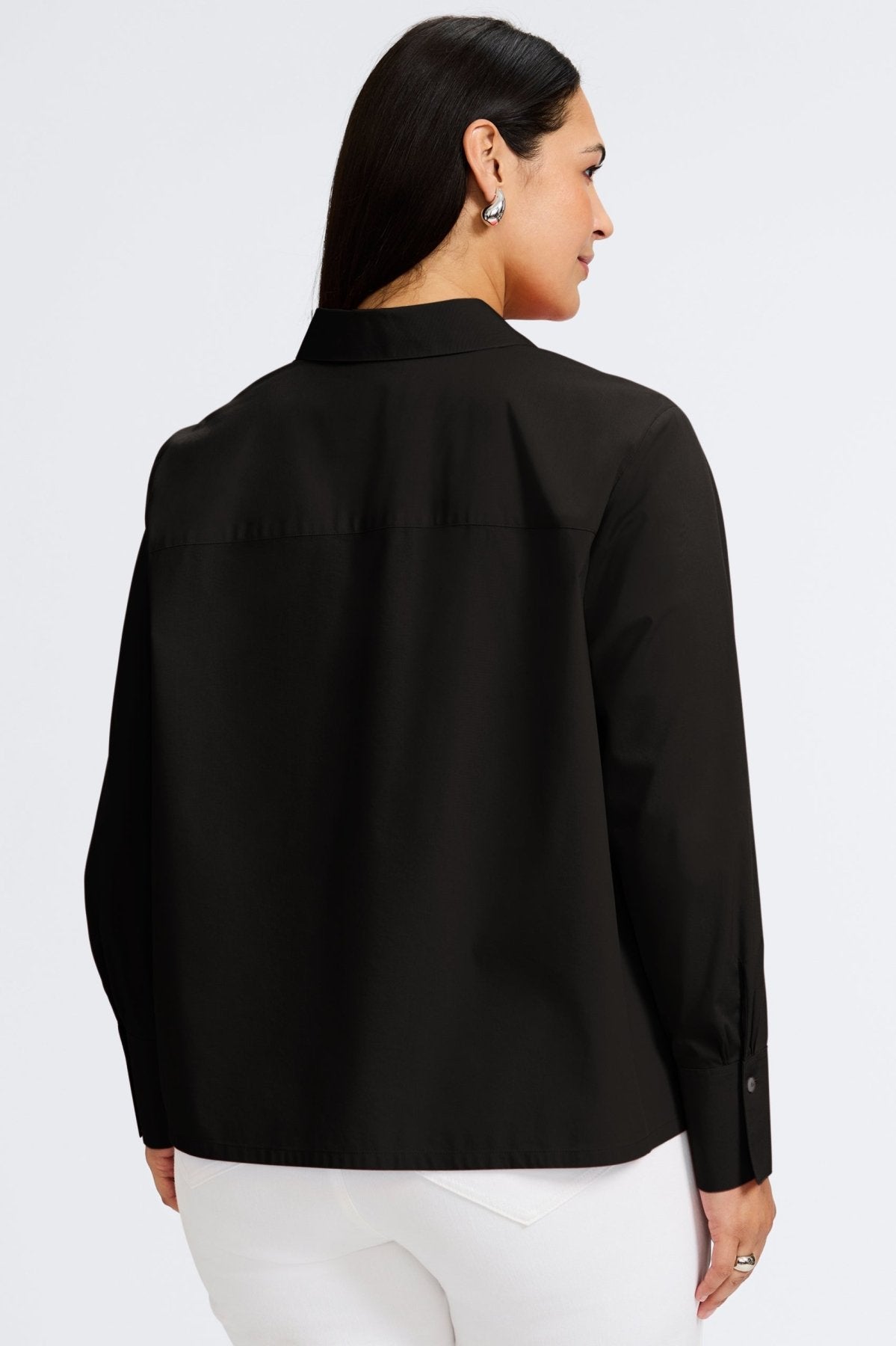 Bella Plus Wrinkle-Free Stretch Long Sleeve Shirt for Women - Comfortable Office Wear & Casual Outfits