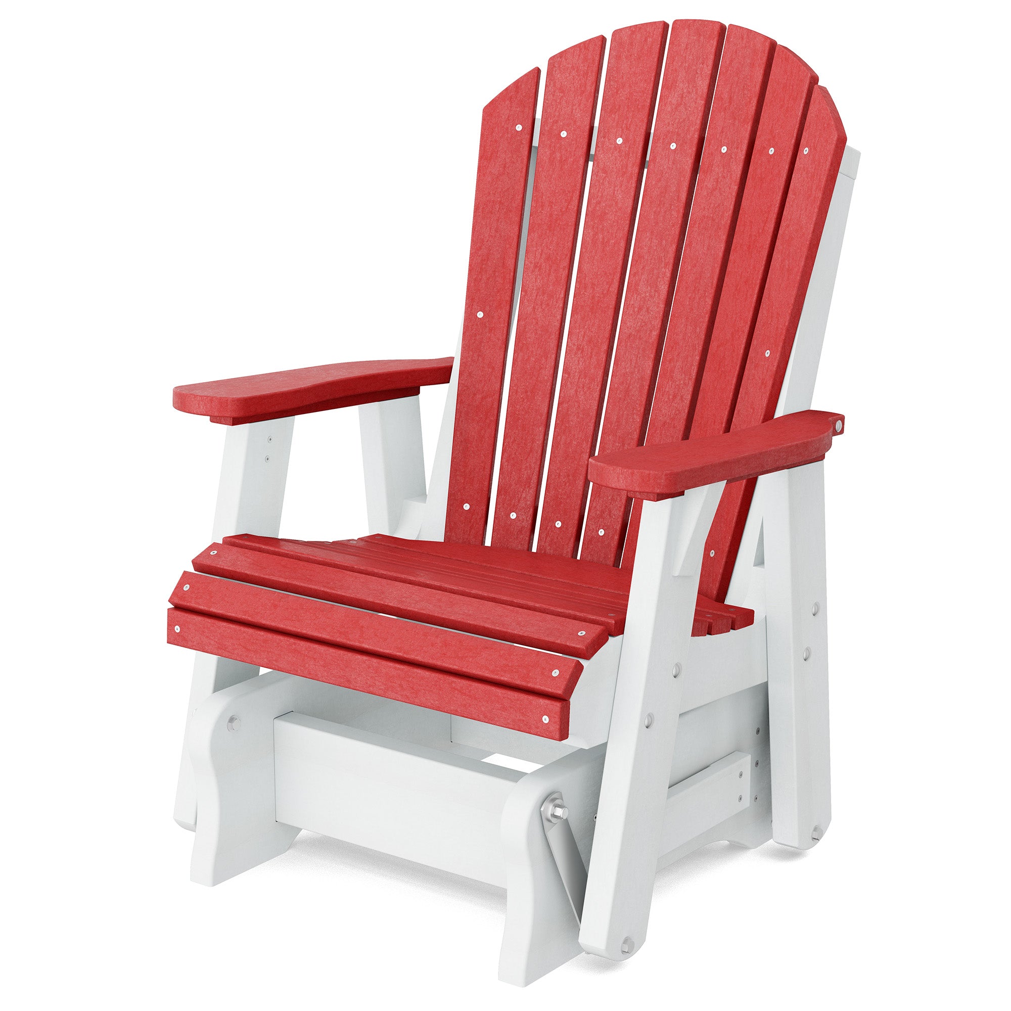 Heritage Single Glider Rocking Chair - Classic Wooden Nursery Glider for Baby Room, Breastfeeding & Relaxation - Perfect for Nurseries, Bedrooms & Living Rooms
