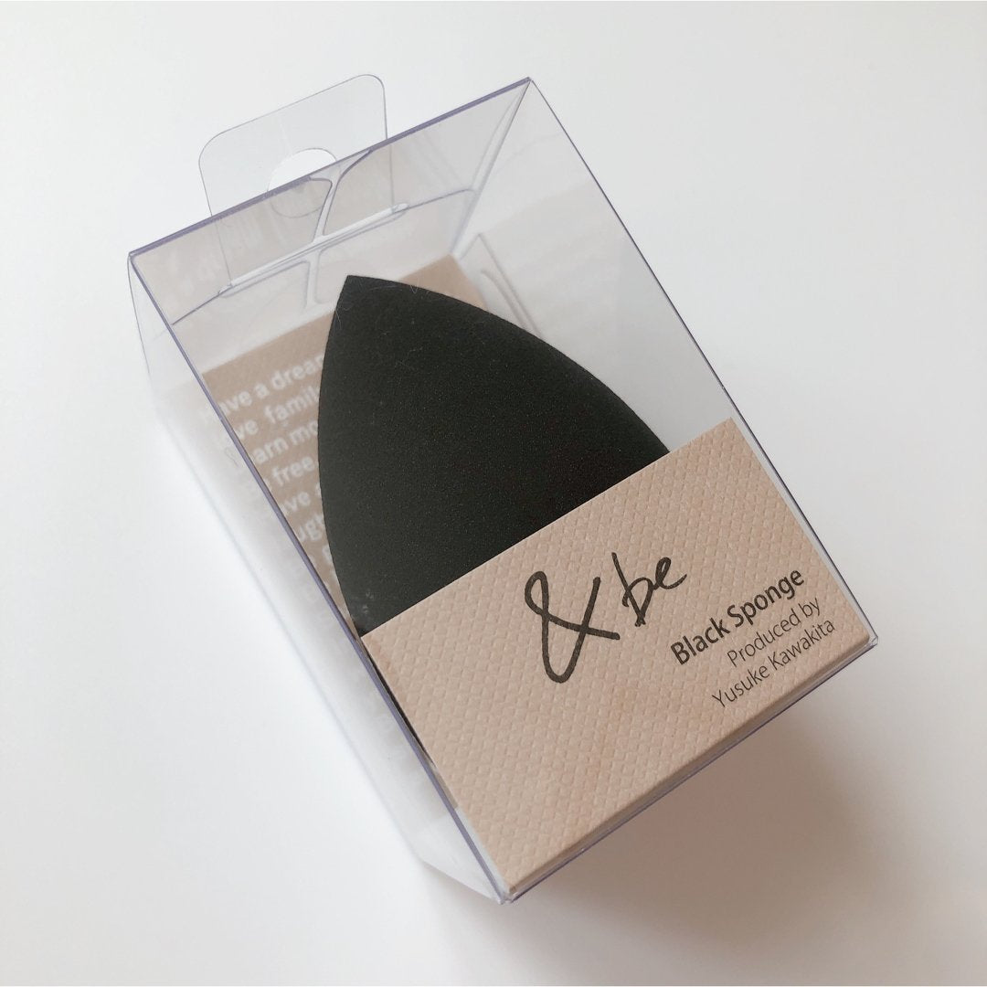 &be Black Face Sponge for Makeup - Soft Beauty Blender for Flawless Foundation Application - Perfect for Daily Makeup, Contouring & Professional Use