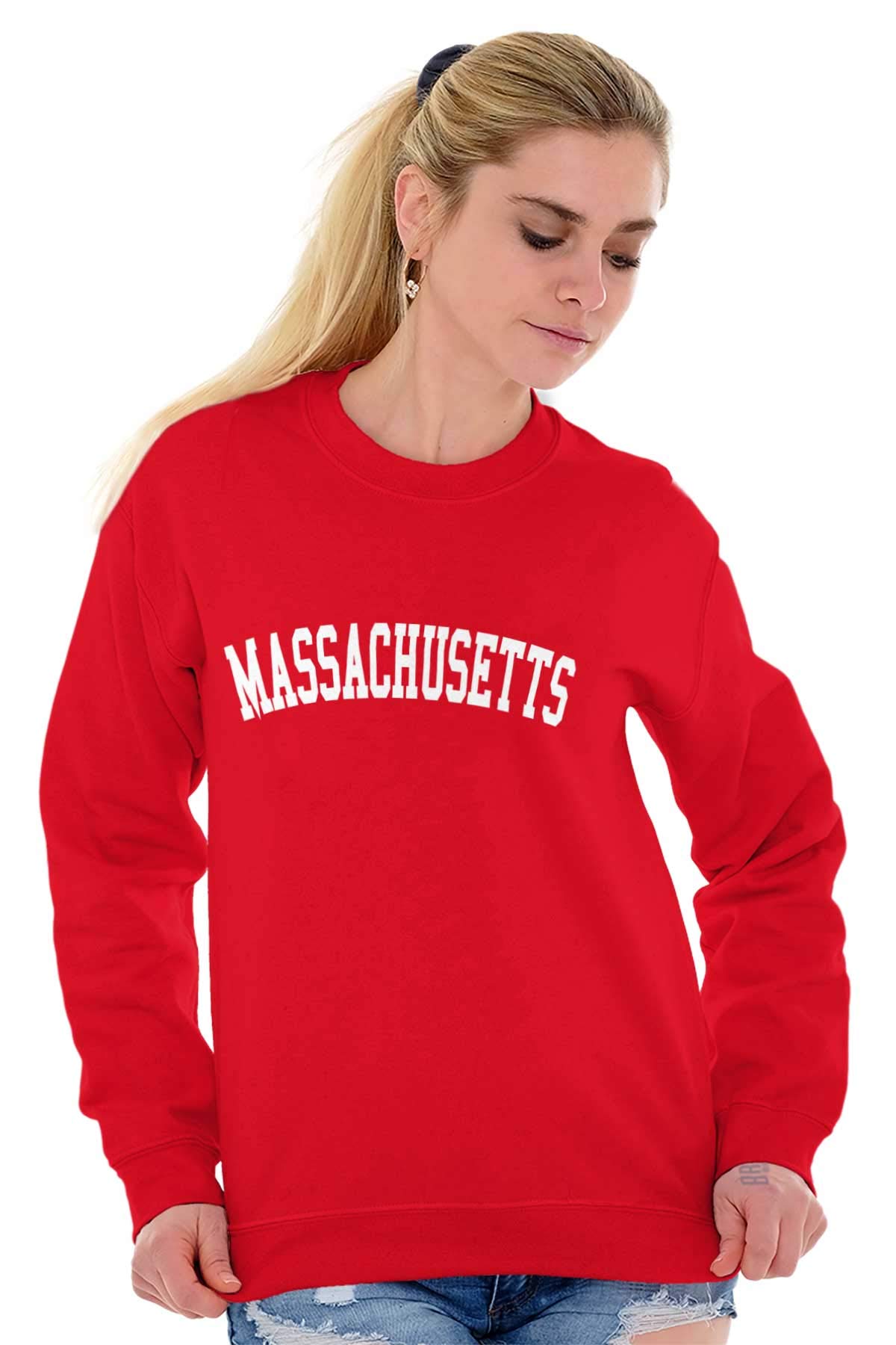 Massachusetts Souvenir Sweatshirt - Classic Unisex Pullover for Men & Women | Perfect for Travel Gifts, College Campus Wear & Casual Outfits