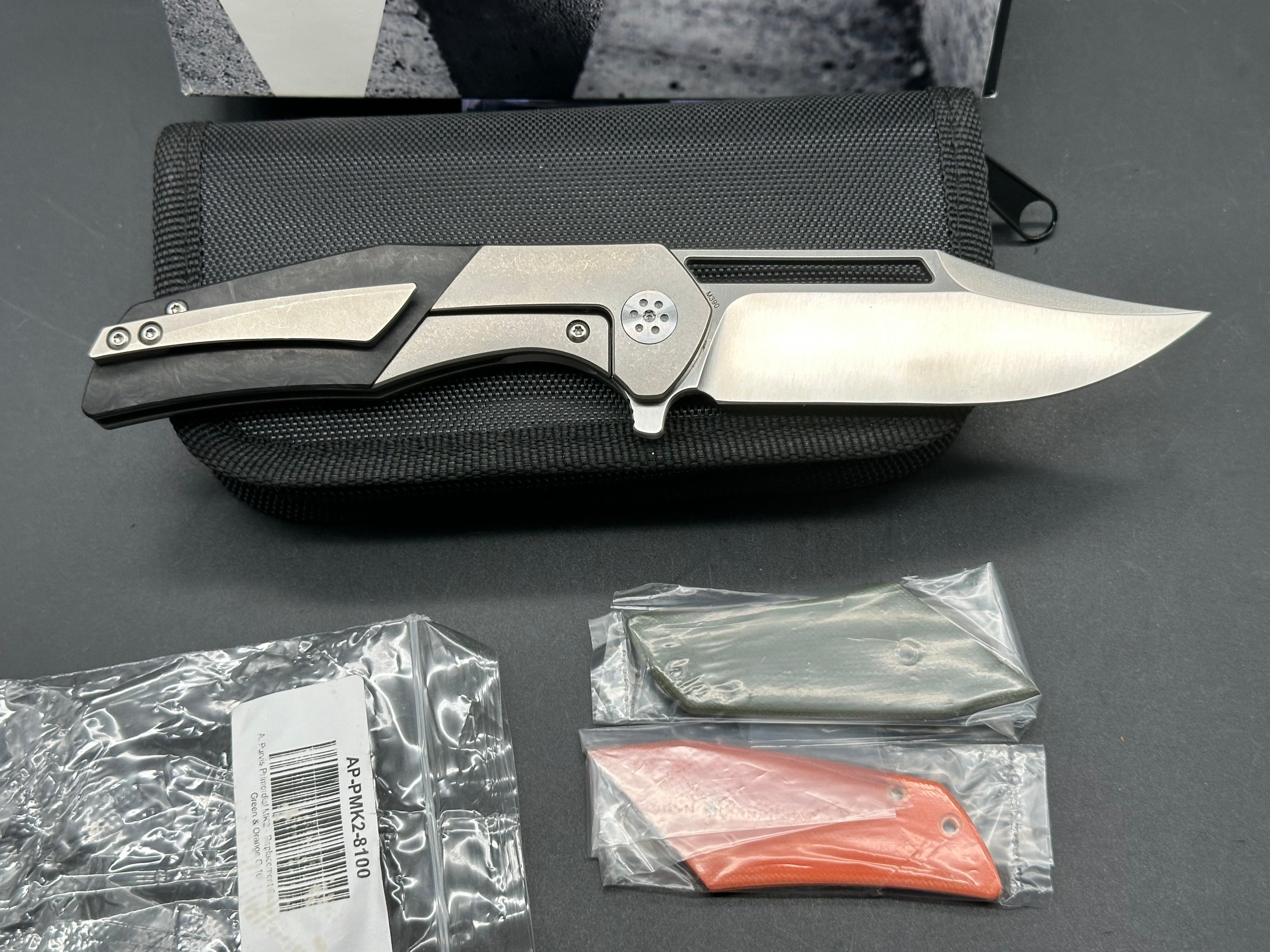 A. Purvis Primordial MK2 - Premium EDC Pocket Knife for Outdoor, Camping & Everyday Carry | Tactical Folding Knife with Durable Stainless Steel Blade & Ergonomic Grip | Perfect for Hiking, Survival & Utility Tasks