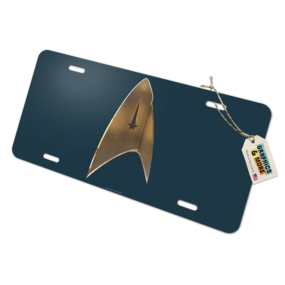Star Trek Discovery Delta Shield Novelty Metal Vanity License Plate - Perfect for Cars, Trucks, Motorcycles & Collectors Display