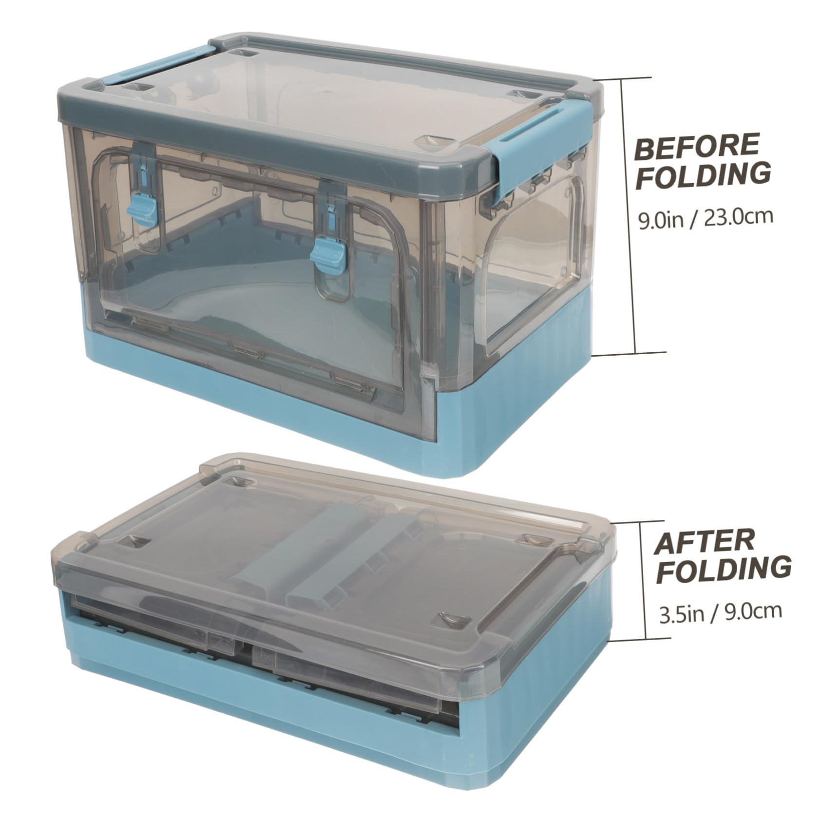 Foldable Storage Box with Lid - Multi-Purpose Organizer for Books, Clothes & Bedroom | Perfect for Students, Home & Office Organization