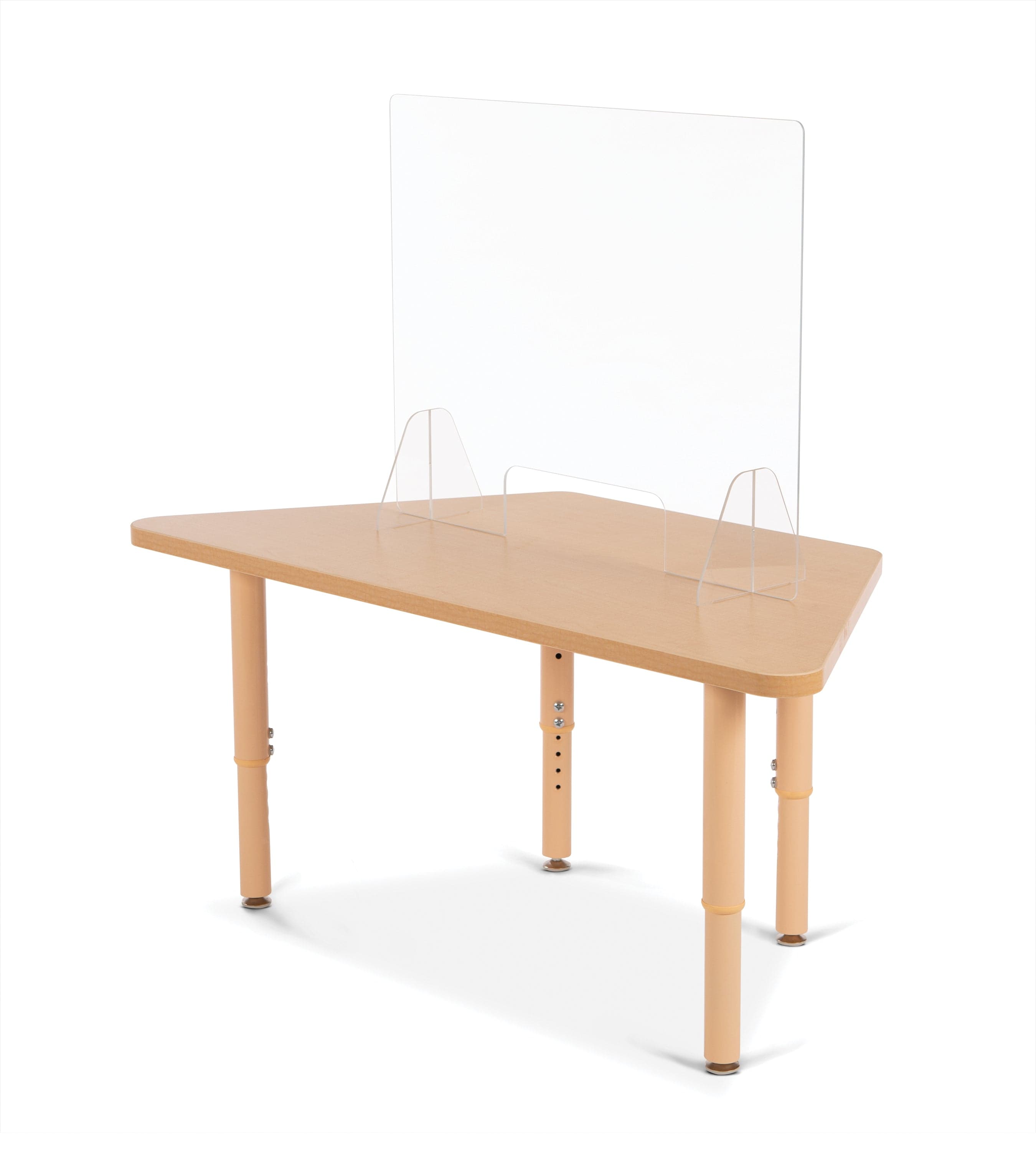 Clear Acrylic Table Divider with Opening - 2-Station Office Partition in 2 Sizes - Perfect for Social Distancing in Restaurants, Offices & Classrooms