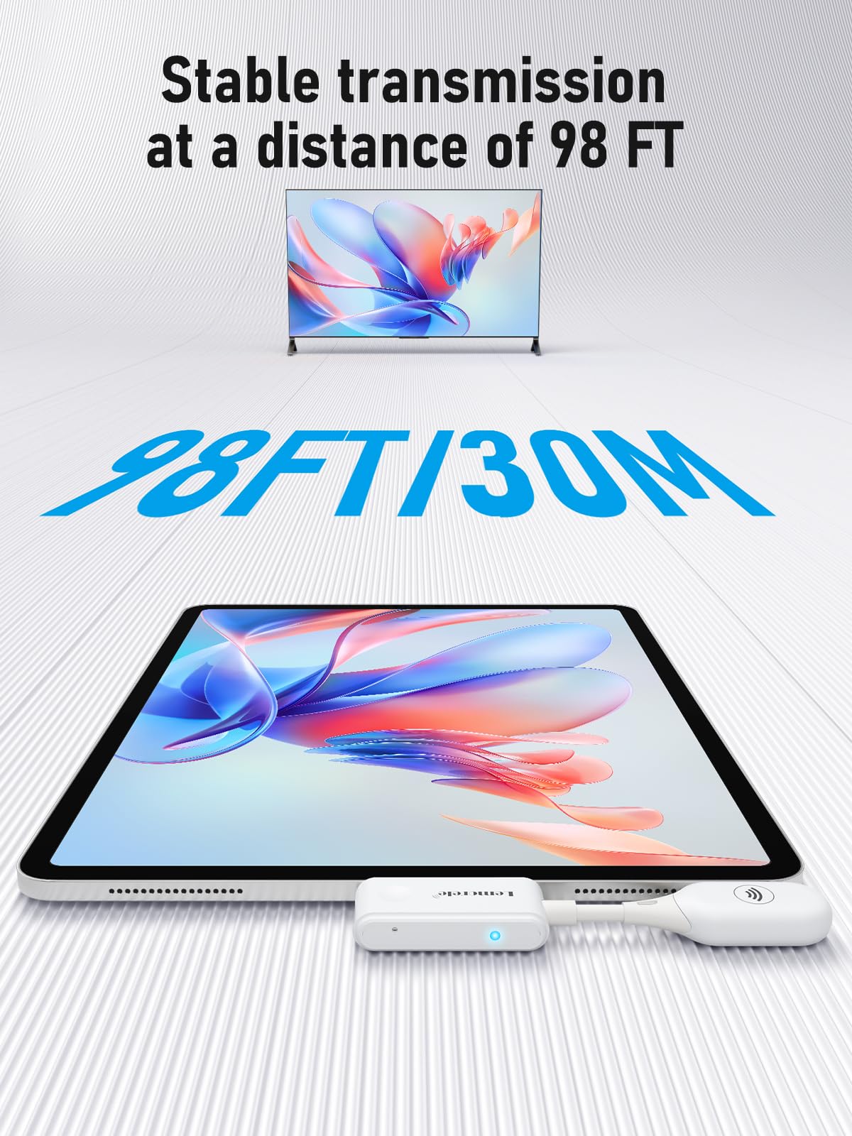 Lemorele 5G USB-C to HDMI Wireless Transmitter & Receiver - 30m Wireless HDMI Extender for Streaming Video/Audio from MacBook/Laptop to Projector/HDTV | Perfect for Home Theater, Office Presentations & Gaming Setups