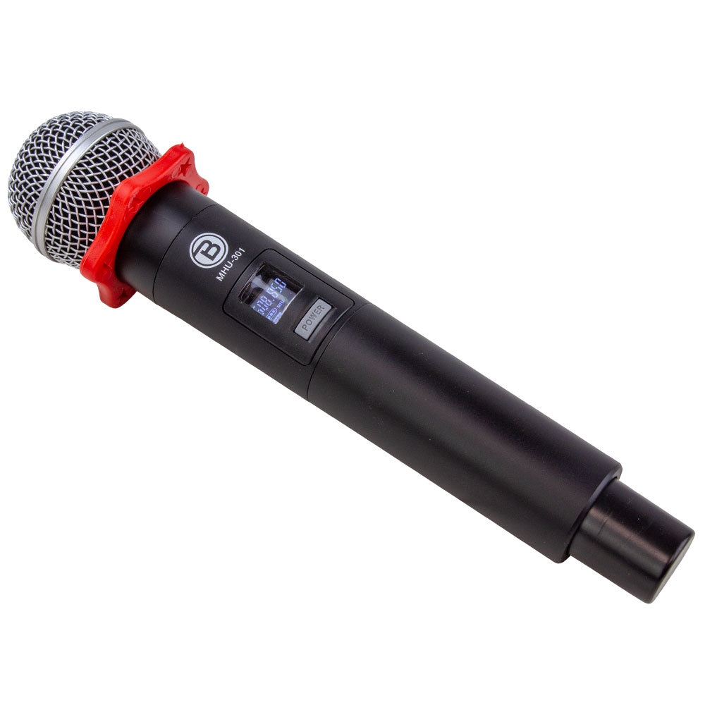 Blastking MHU301 Professional UHF DSP Wireless Microphone System with Crystal Clear Sound - Ideal for Karaoke, Live Performances, and Public Speaking Events