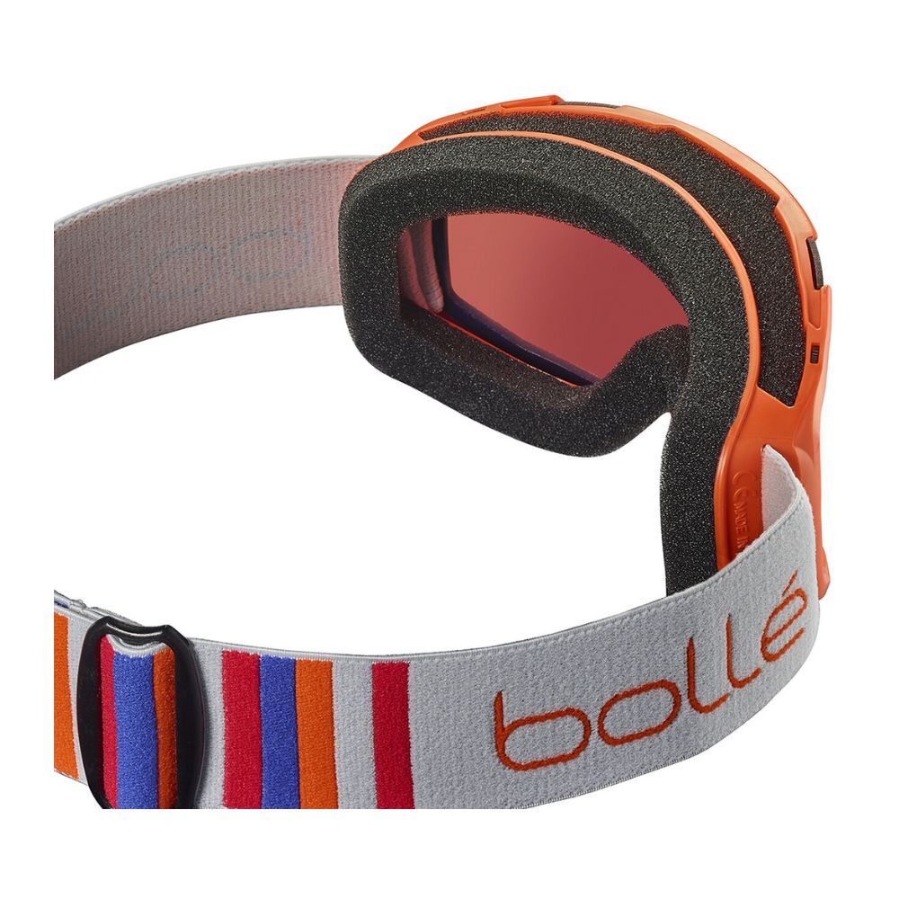 Bolle Rocket Kids Ski Goggles - Orange Matte Frame with Rosy Bronze Cat.3 Lens for Boys & Girls 6+ Years - UV Protection for Snowboarding & Winter Sports
