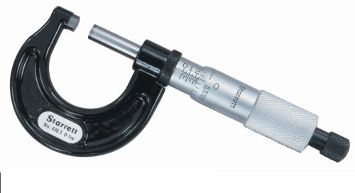 Starrett T436XRL-1 Premium Outside Micrometer - 0-1