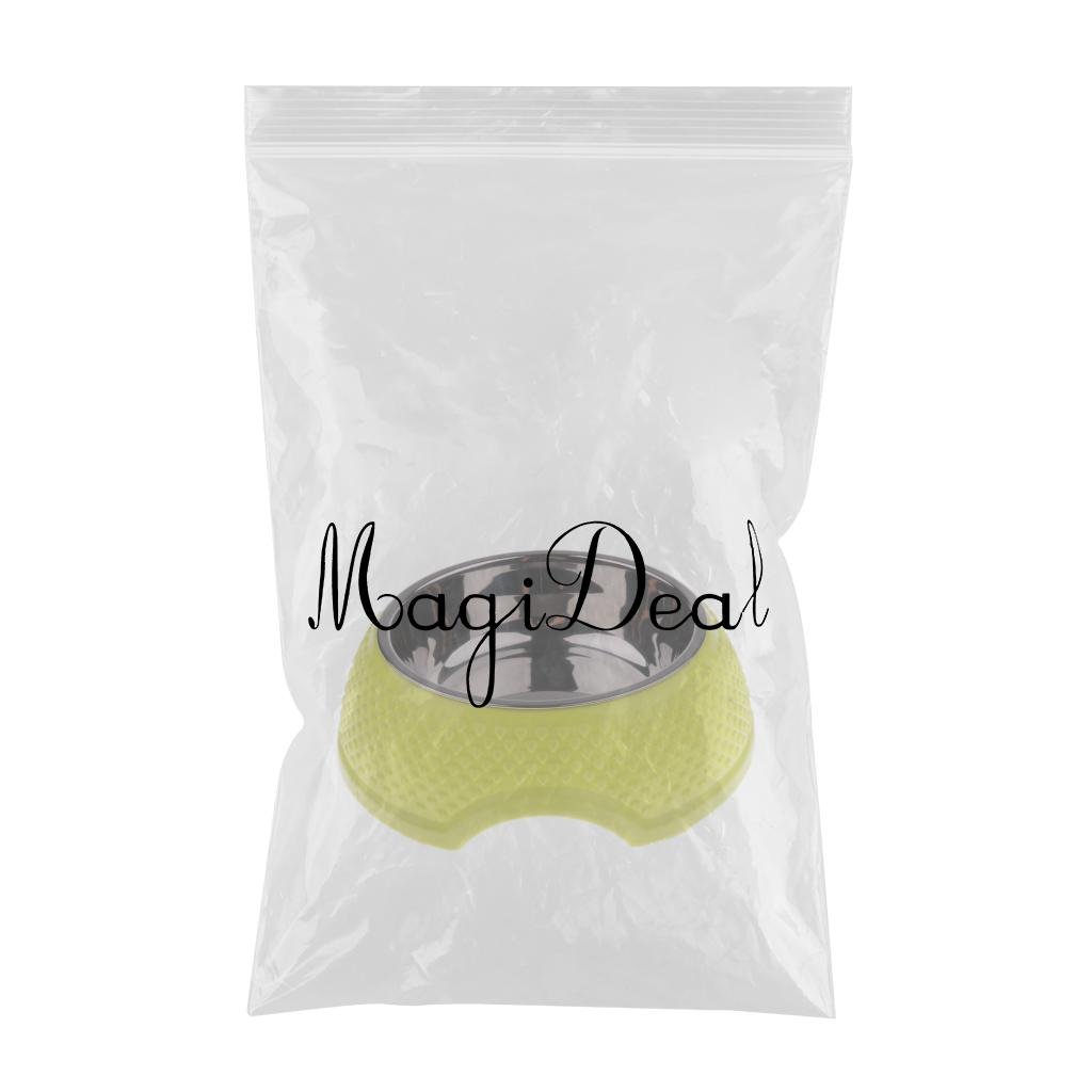 UJEAVETTE® Non-Slip Stainless Steel Pet Bowl for Dogs & Cats - Food & Water Dish in Green | Durable Elevated Feeder for Indoor & Outdoor Use