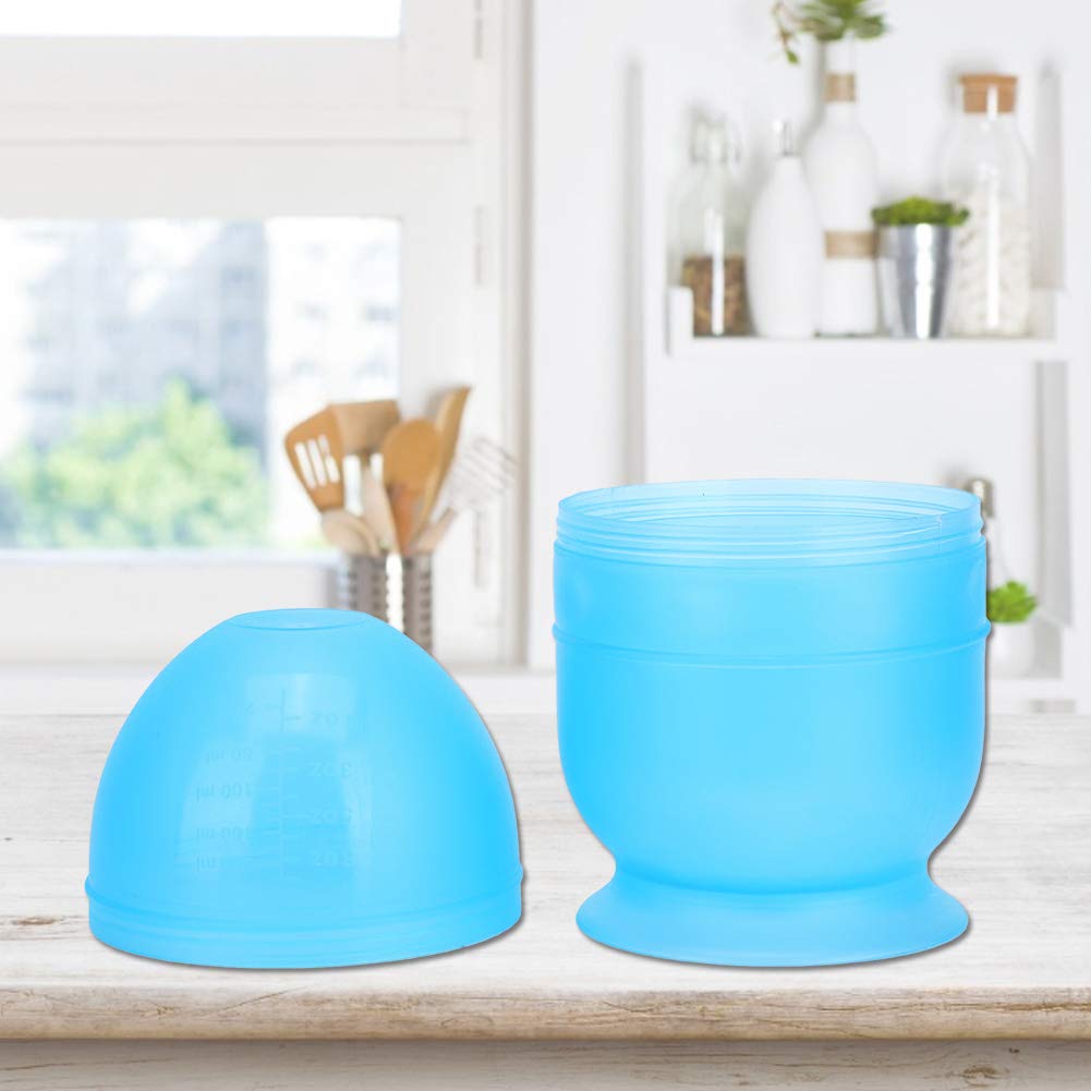 Professional Hair Dye Bowl with Scale - Blue Hair Tinting Bowl & Shaker Cup for Coloring & Highlighting | Salon-Grade Hair Styling Tool for DIY Hair Dye at Home or Professional Use