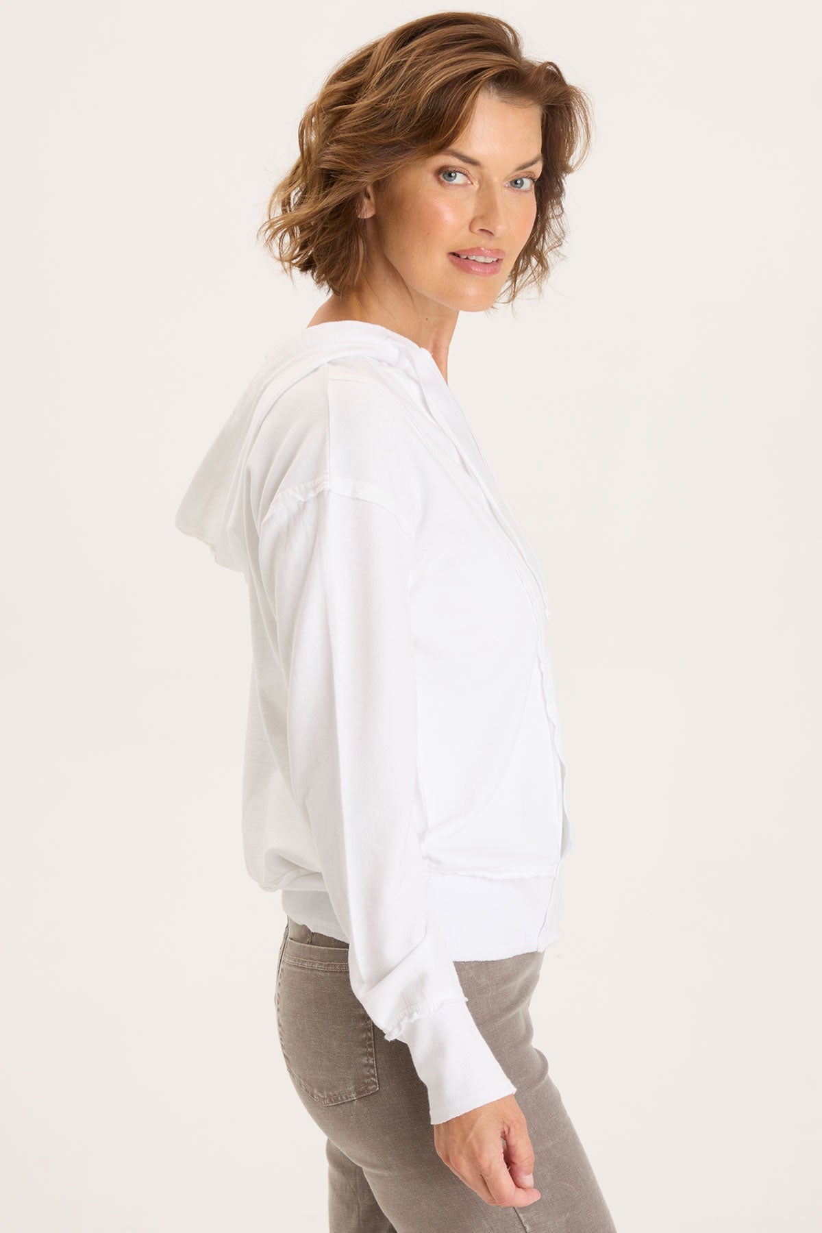 Rosalyn Hoodie for Women - Soft & Cozy White Pullover Sweatshirt | Casual Loungewear, Streetwear, and Winter Layering Essential